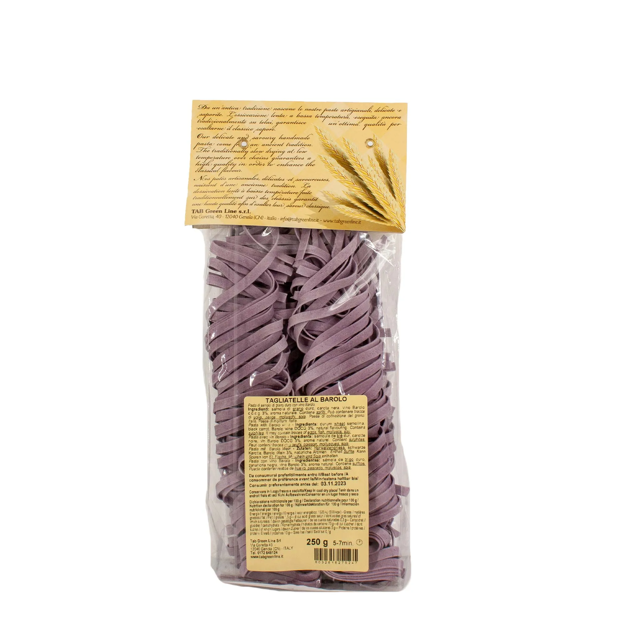 Tagliolini mit Barolo-Wein 250 g – Bild 2