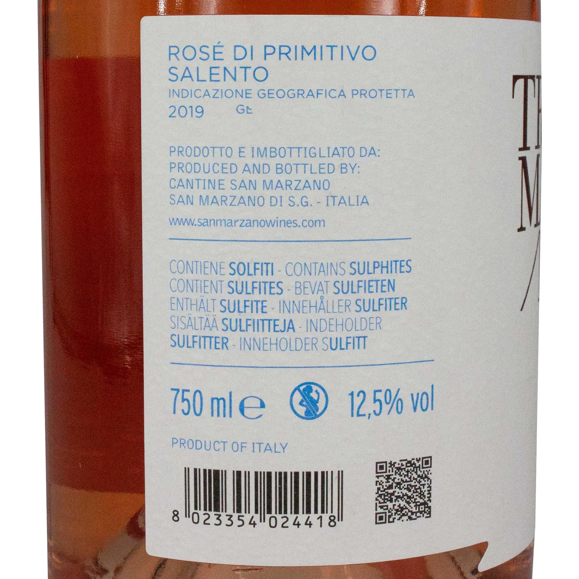 Tramari Primitivo – IGP 2020, 12,5 % vol. 750 ml – Bild 3