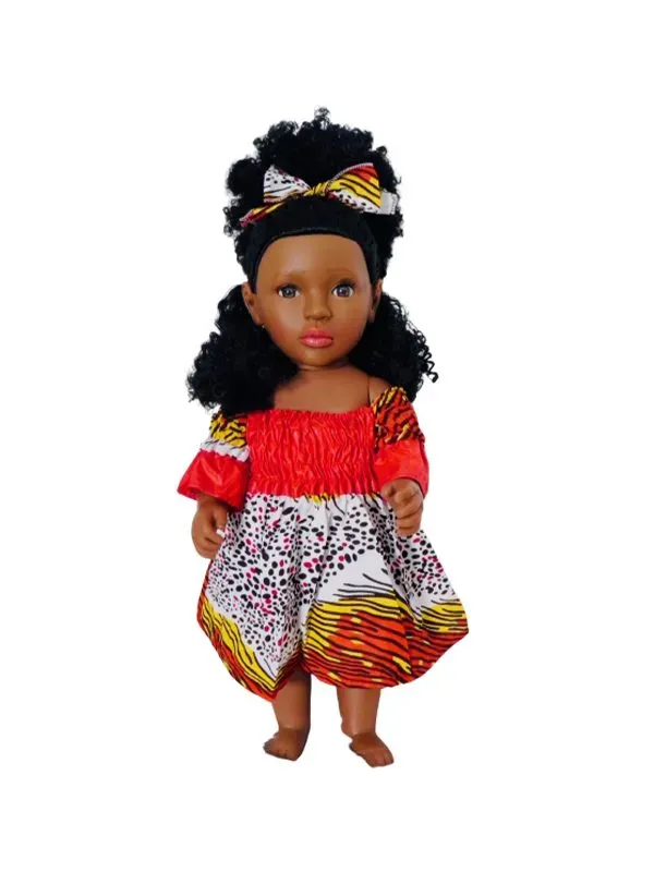 Puppe JENGUE in Kleid “Midnight Safari”