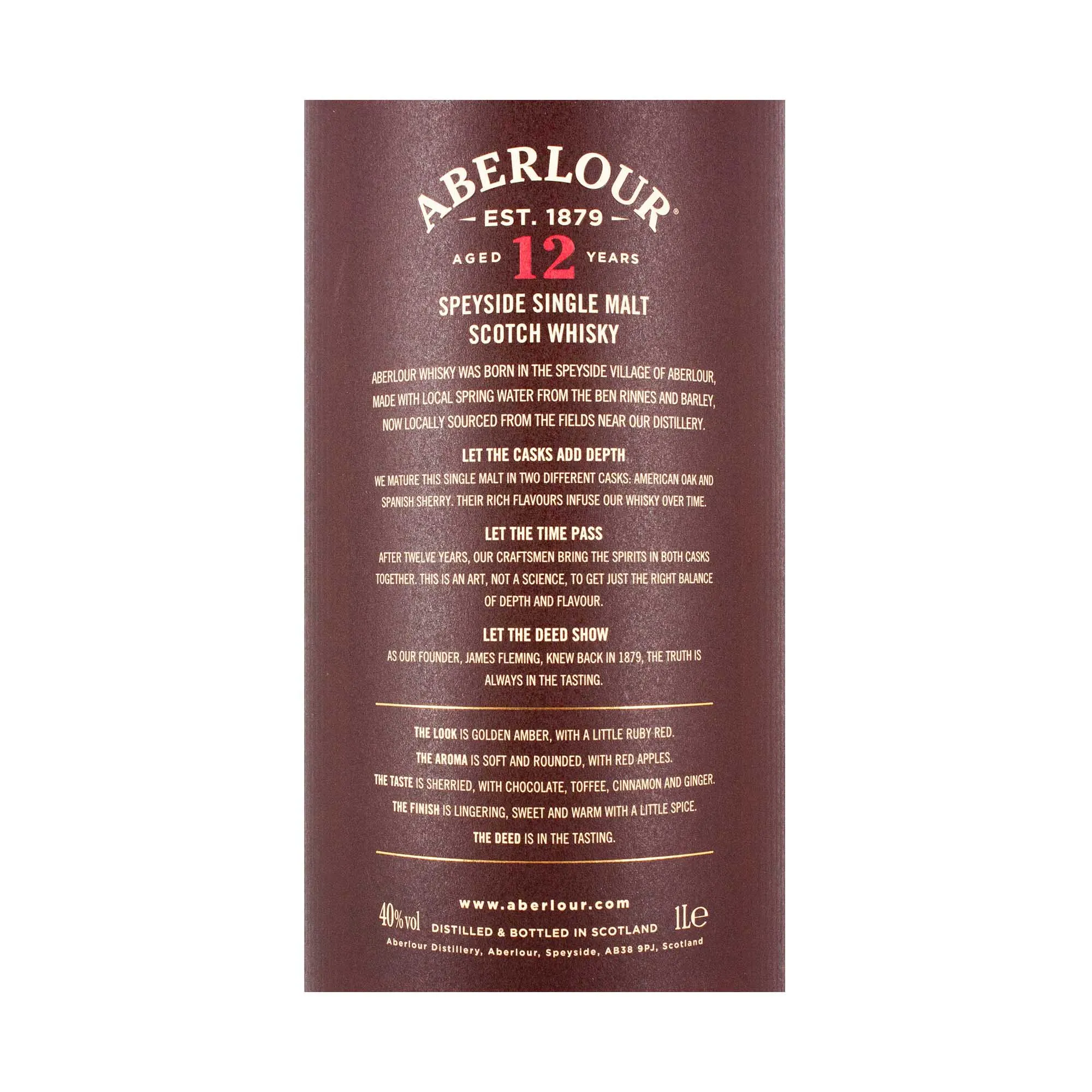 Aberlour Double Cask 12 Jahre, 40 % vol. 1000 ml – Bild 3