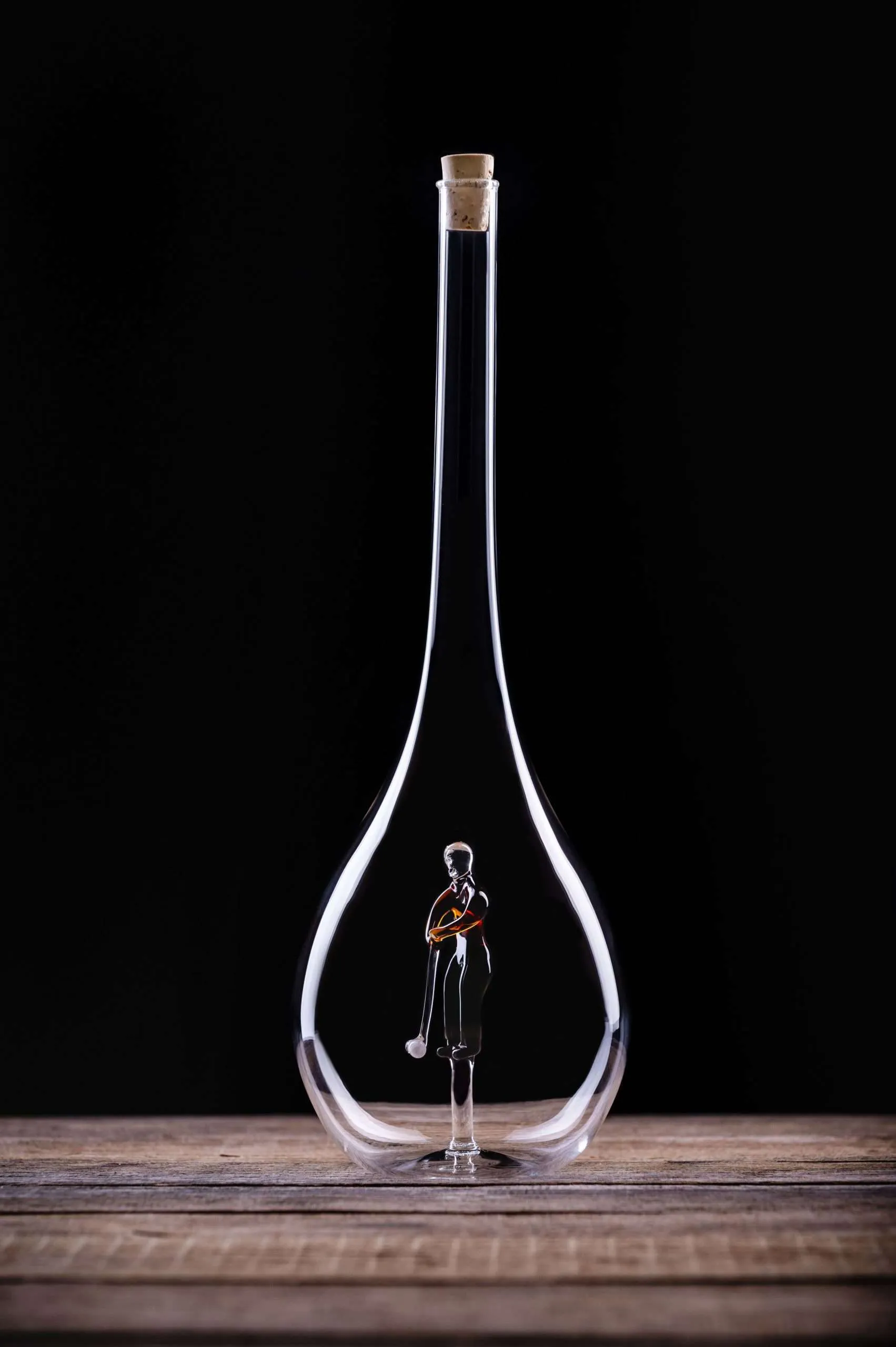 Geschenkflasche Golfer 0,5l