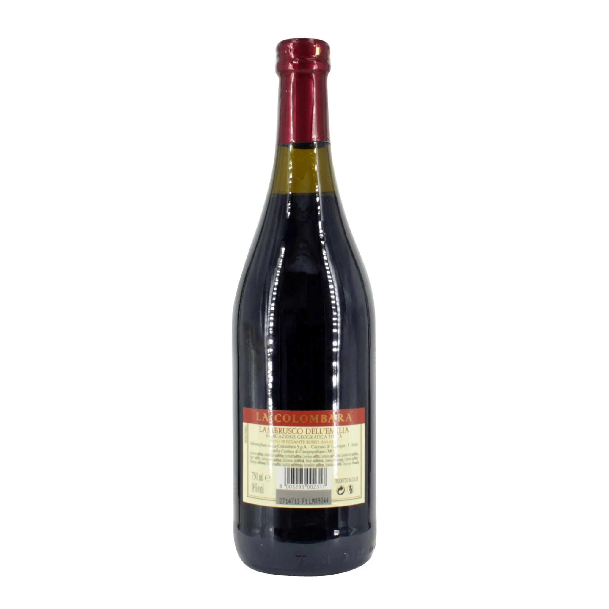 Lambrusco Dell’Emilia Rosso Vino Frizzante “La Colombara”, 8 % vol. 750 ml – Bild 2