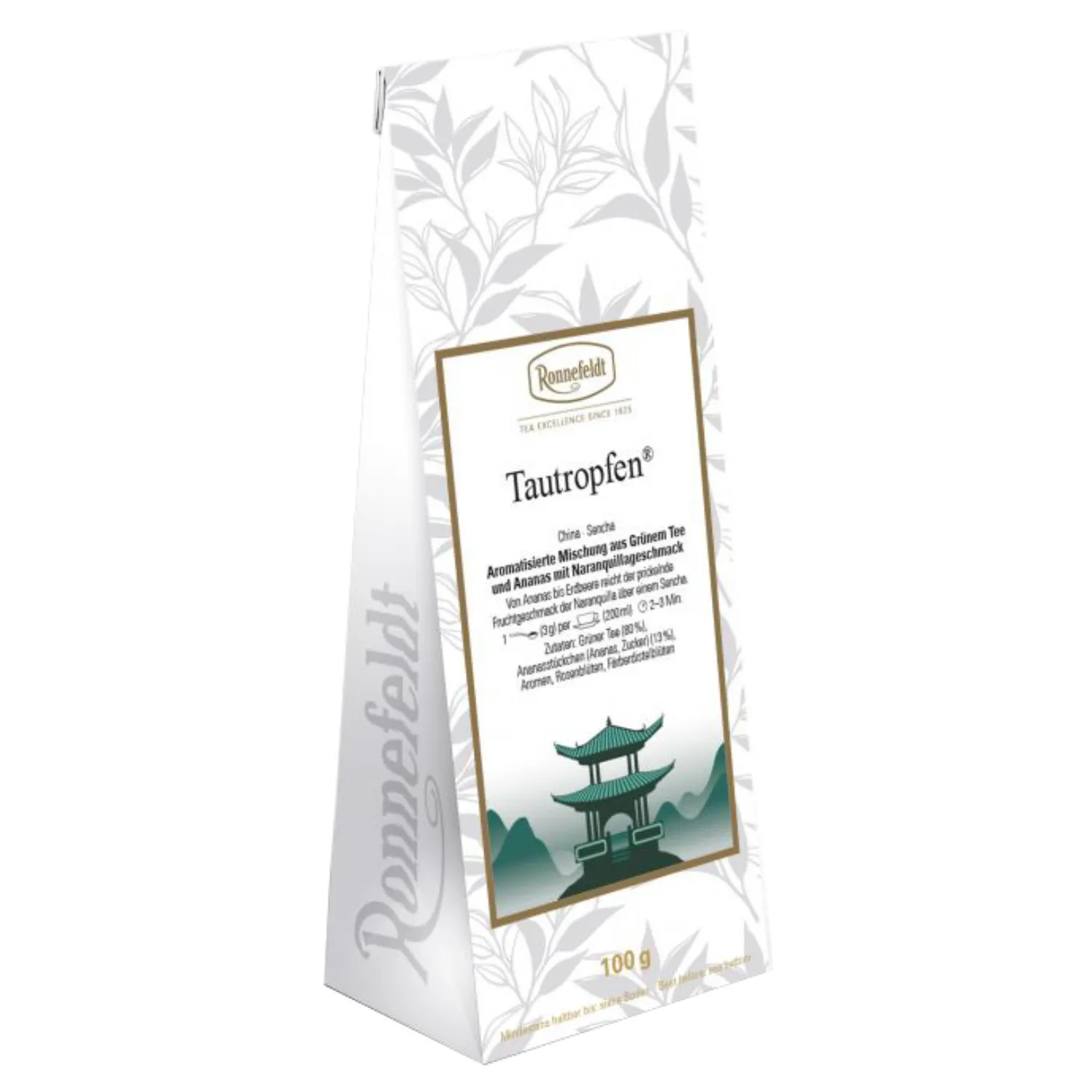 Tee Tautropfen – aromatisierter Grüntee – Ronnefeldt 100g