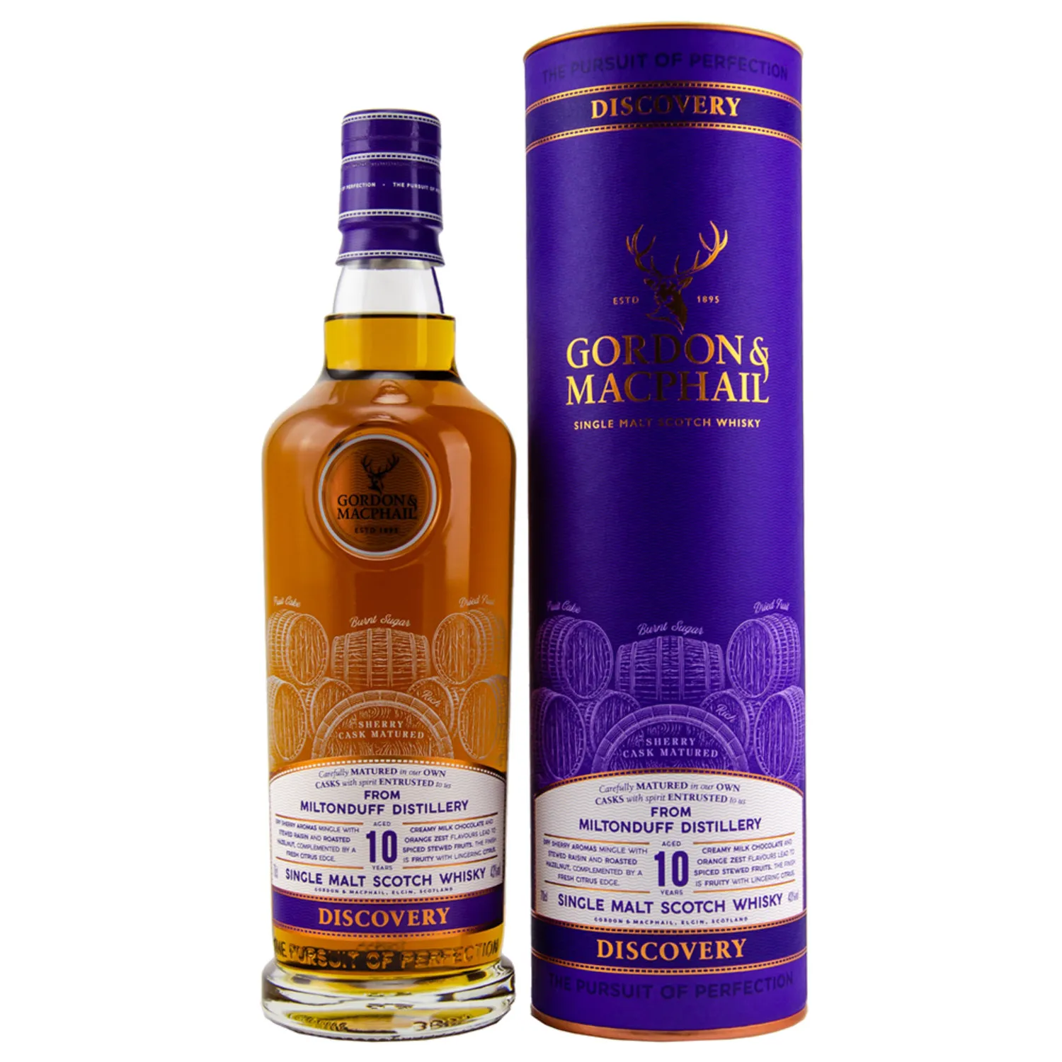 Miltonduff 10 Jahre – 43% Vol. 0,70 l – Single Speyside Malt Whisky