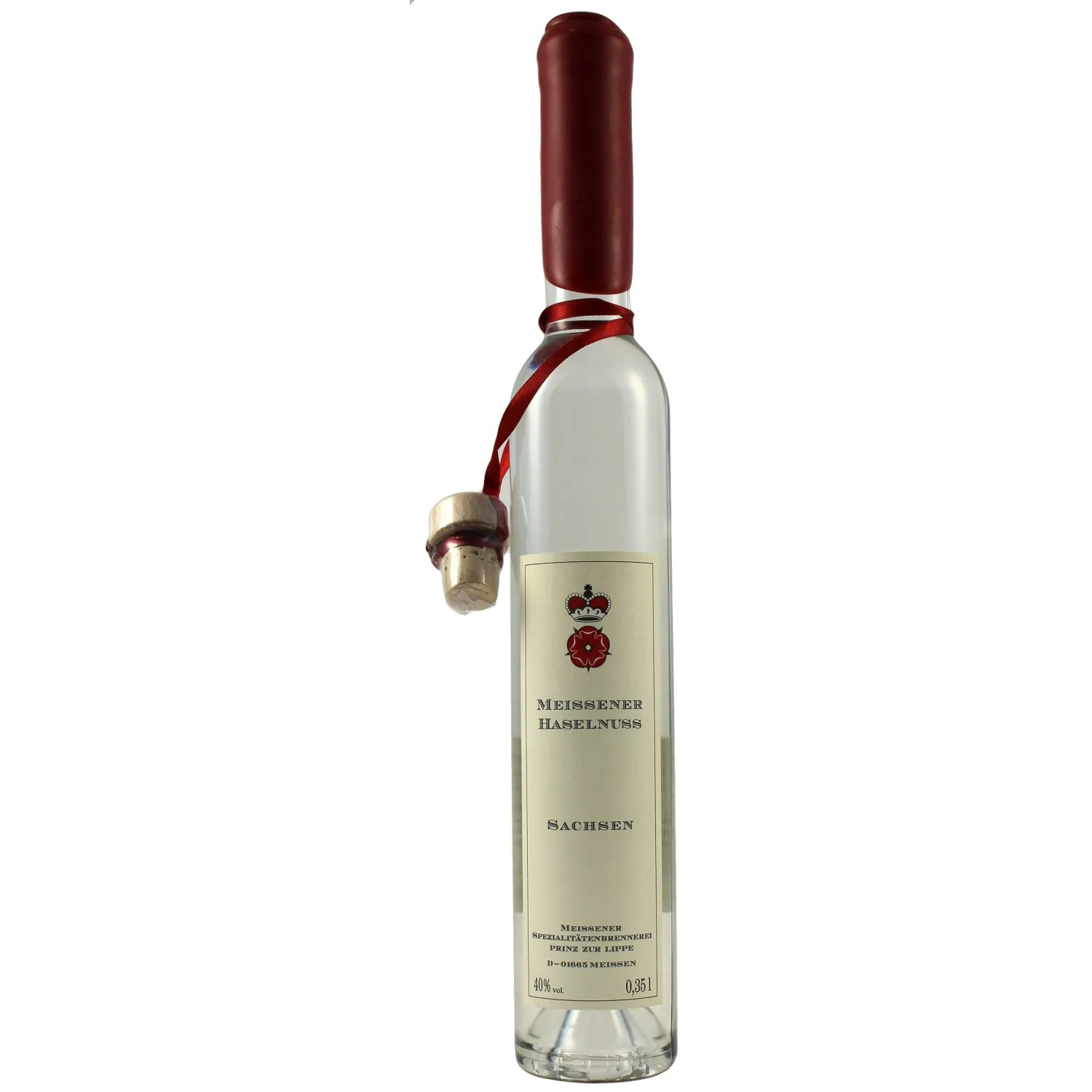 Haselnuss Spirituose – Meißner Spezialitätenbrennerei – Prinz zur Lippe 40% Vol. 0,35 l