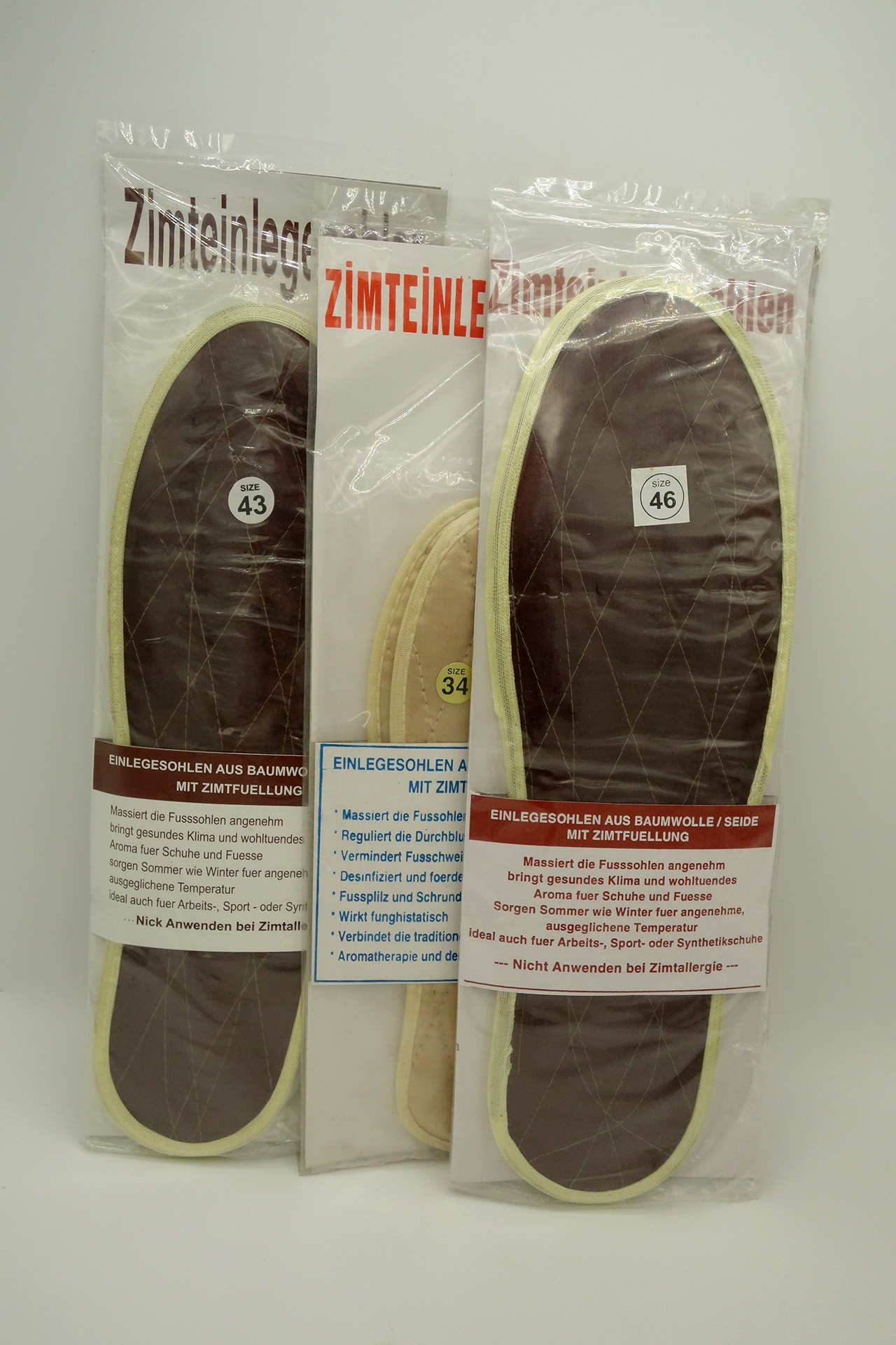 Zimtsohlen aus Baumwolle/Seide – Bild 2