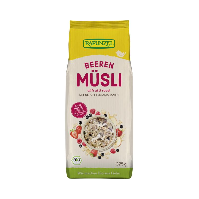 Rapunzel – Alpen Amaranth Müsli Beeren 6 Stück zu 375 g