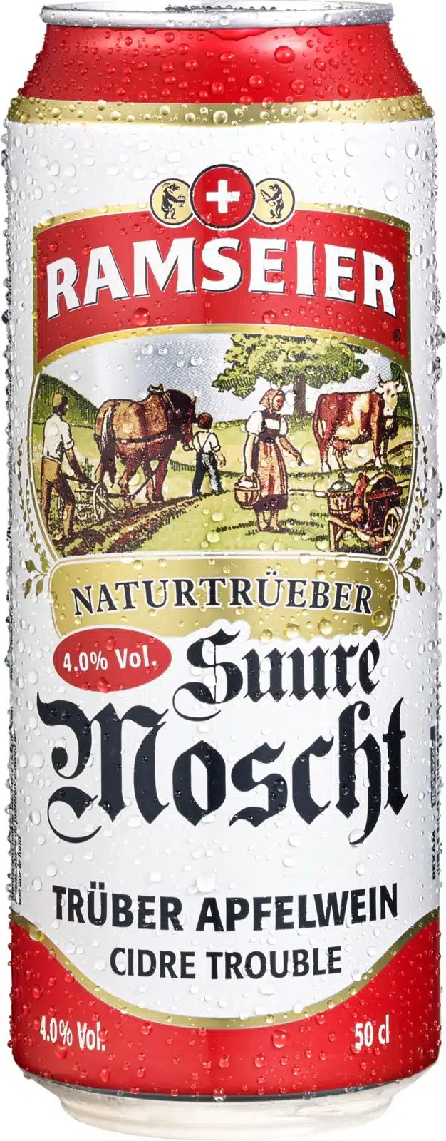 Ramseier Suure Moscht naturtrüeb 4% Vol. 24 x 50cl Dose