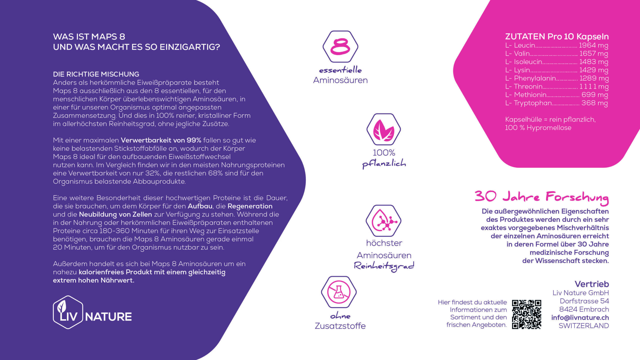 Liv Nature MAPS Essential 8 Protein – Bild 5