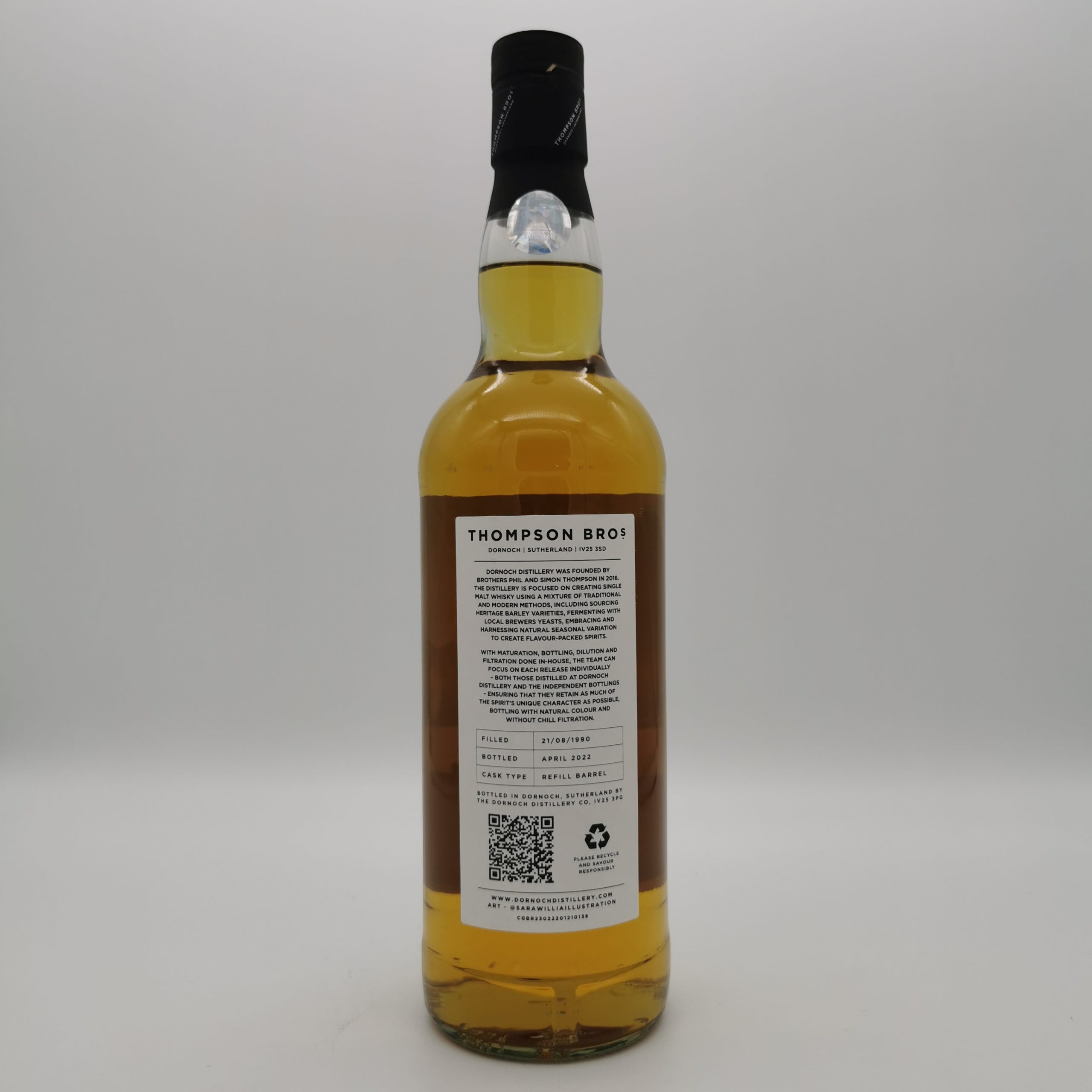 A Speyside Distillery 31 Jahre Refill Barrel -Thompson Bros.- 49,6%vol. 0,7L – Bild 3
