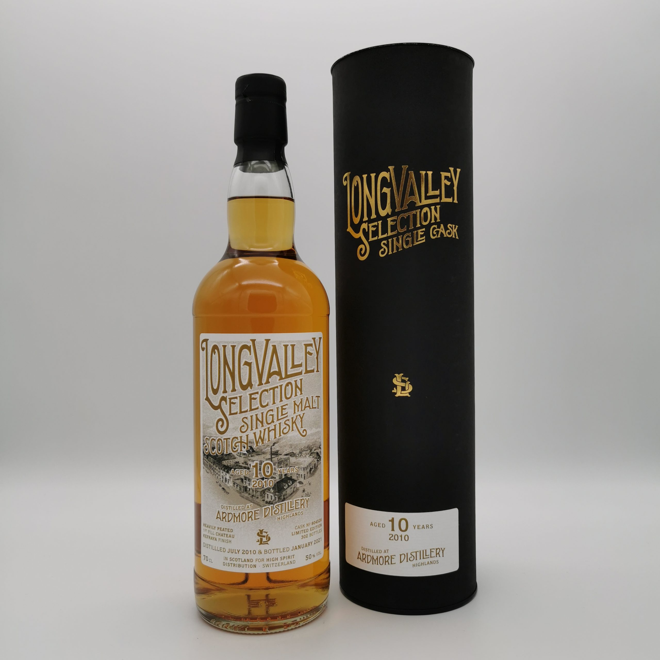 Ardmore 10 Jahre 2010/2021 1st Fill Chateau Kefraya Cask -LongValley Selection- 50%vol. 0,7L