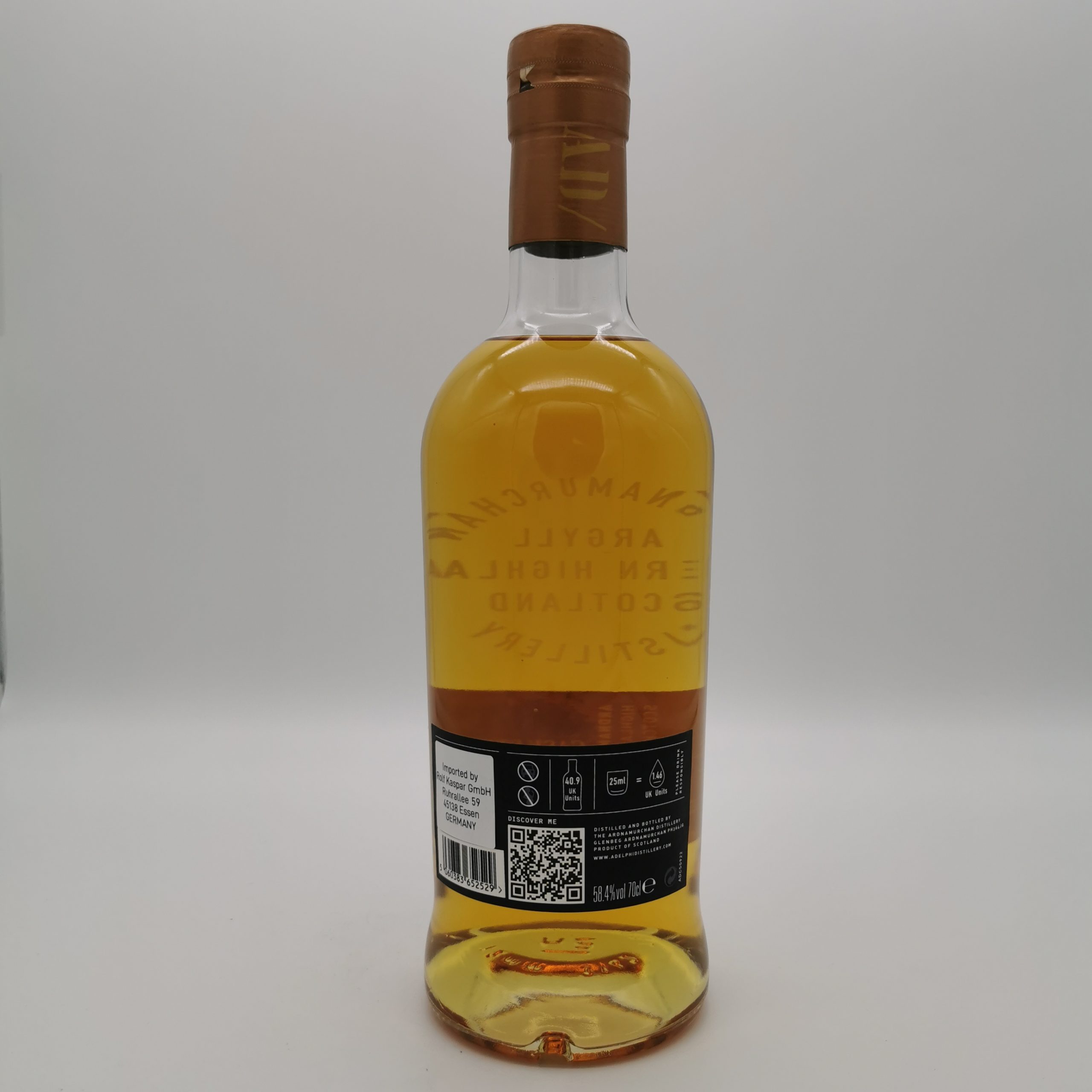 Ardnamurchan AD/09:22 peated Single Malt Cask Strength 58,4%vol. 0,7L – Bild 3