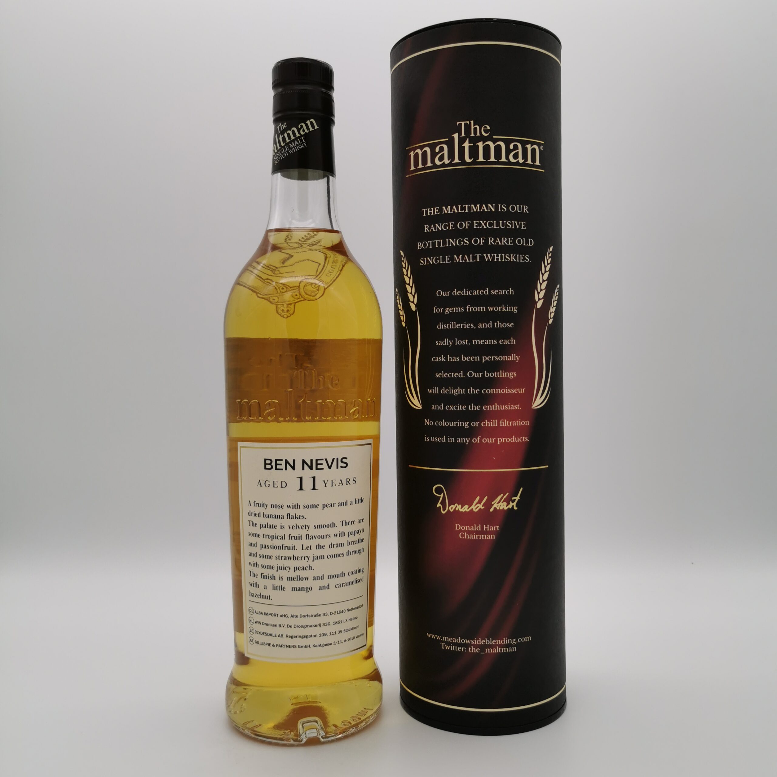 Ben Nevis 11 Jahre 2013/2024 Bourbon Barrel -The Maltman- 52,7%vol. 0,7L – Bild 3
