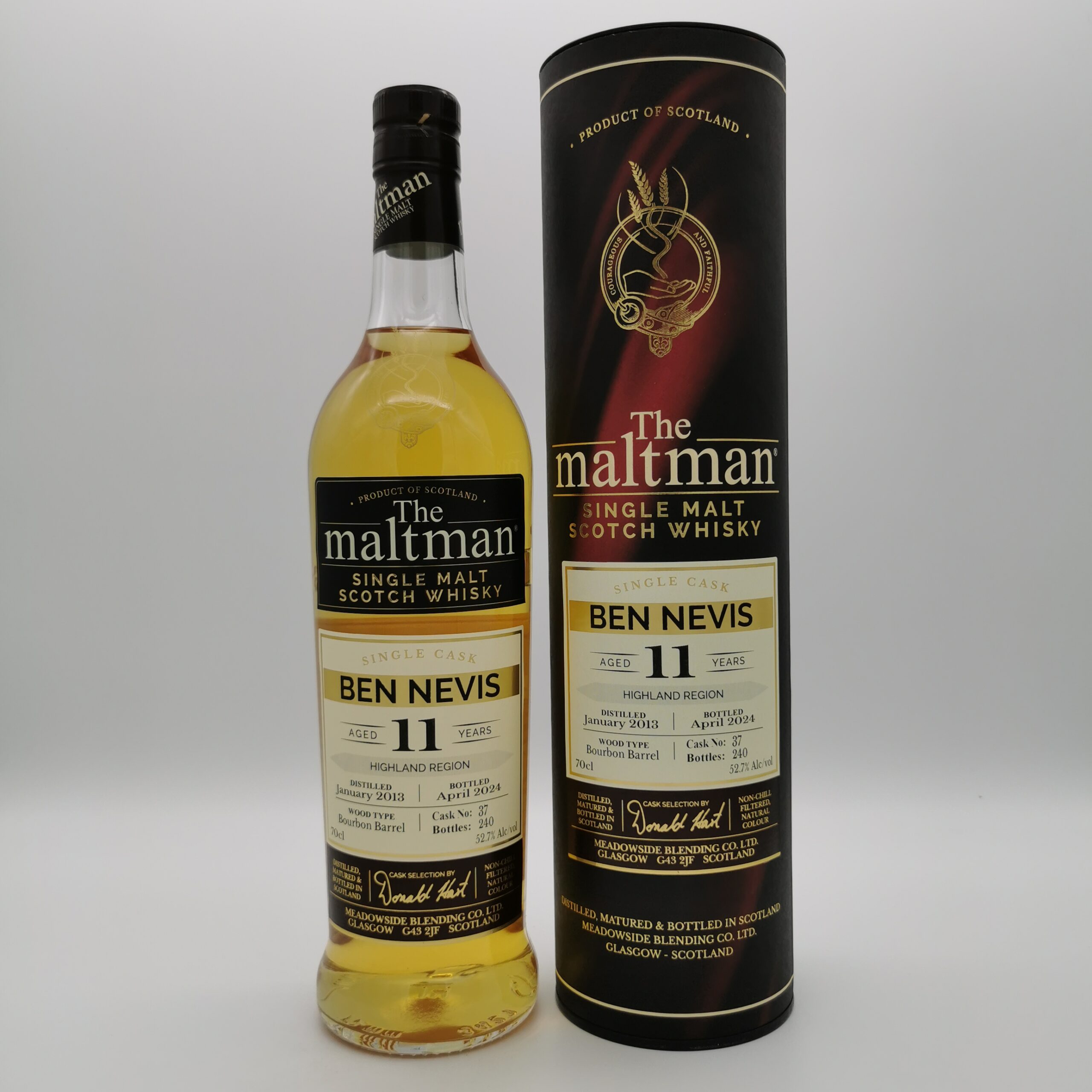 Ben Nevis 11 Jahre 2013/2024 Bourbon Barrel -The Maltman- 52,7%vol. 0,7L – Bild 2