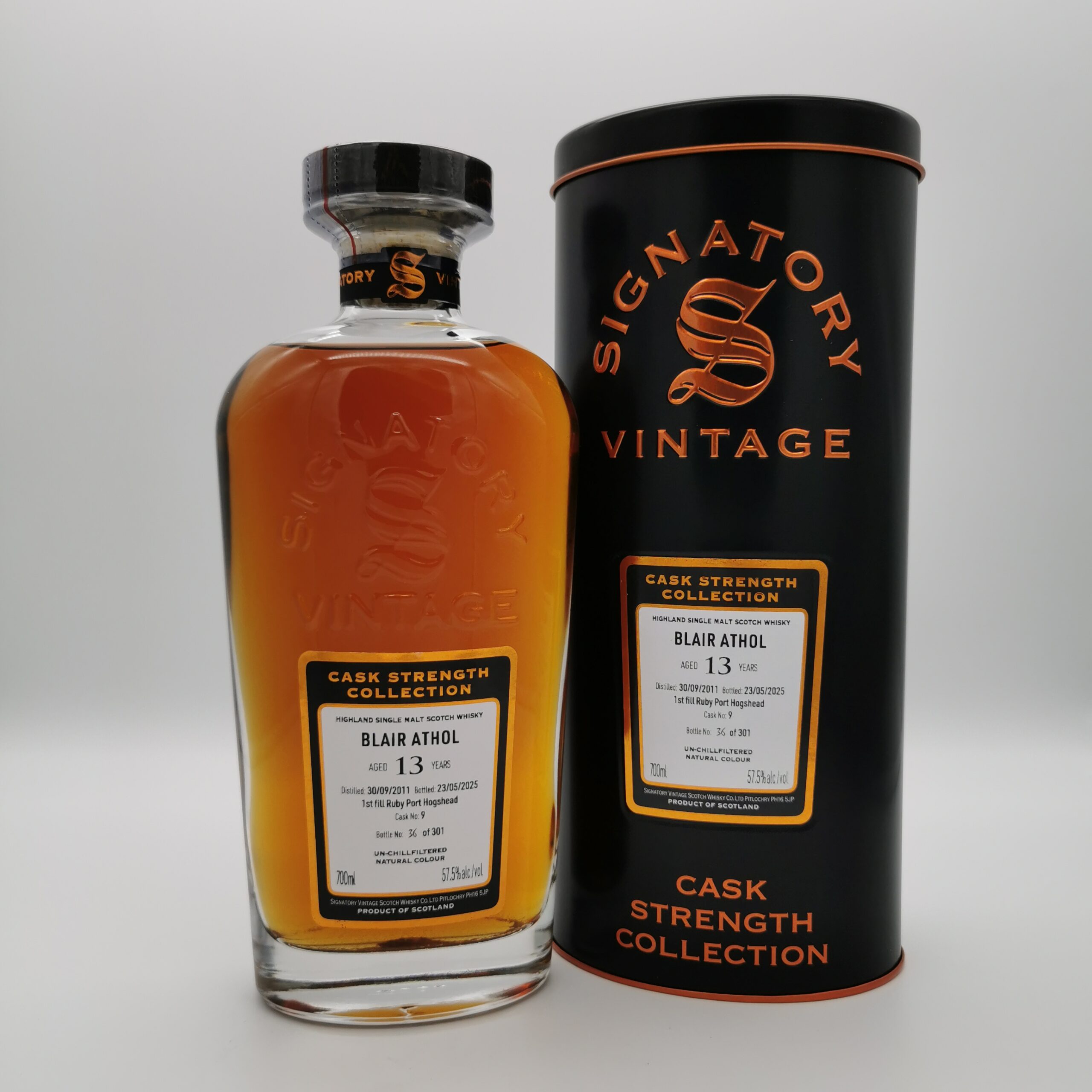 Blair Athol 13 Jahre 2011/2025 1st Fill Ruby Port Cask #9 -Signatory Vintage- 57,5%vol. 0,7L