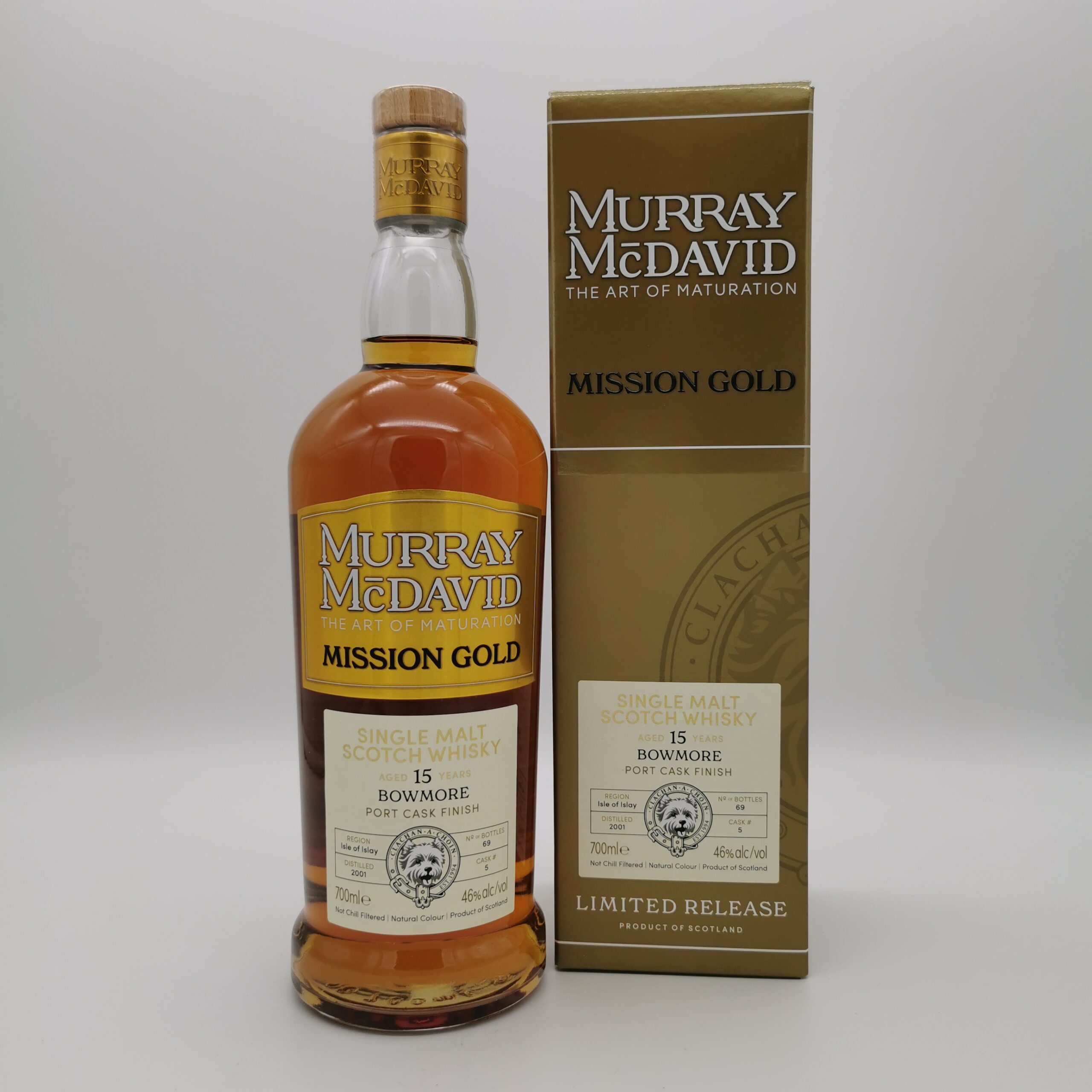 Bowmore 15 Jahre Port Cask Finish –Murray McDavid- 46%vol. 0,7L – Bild 2