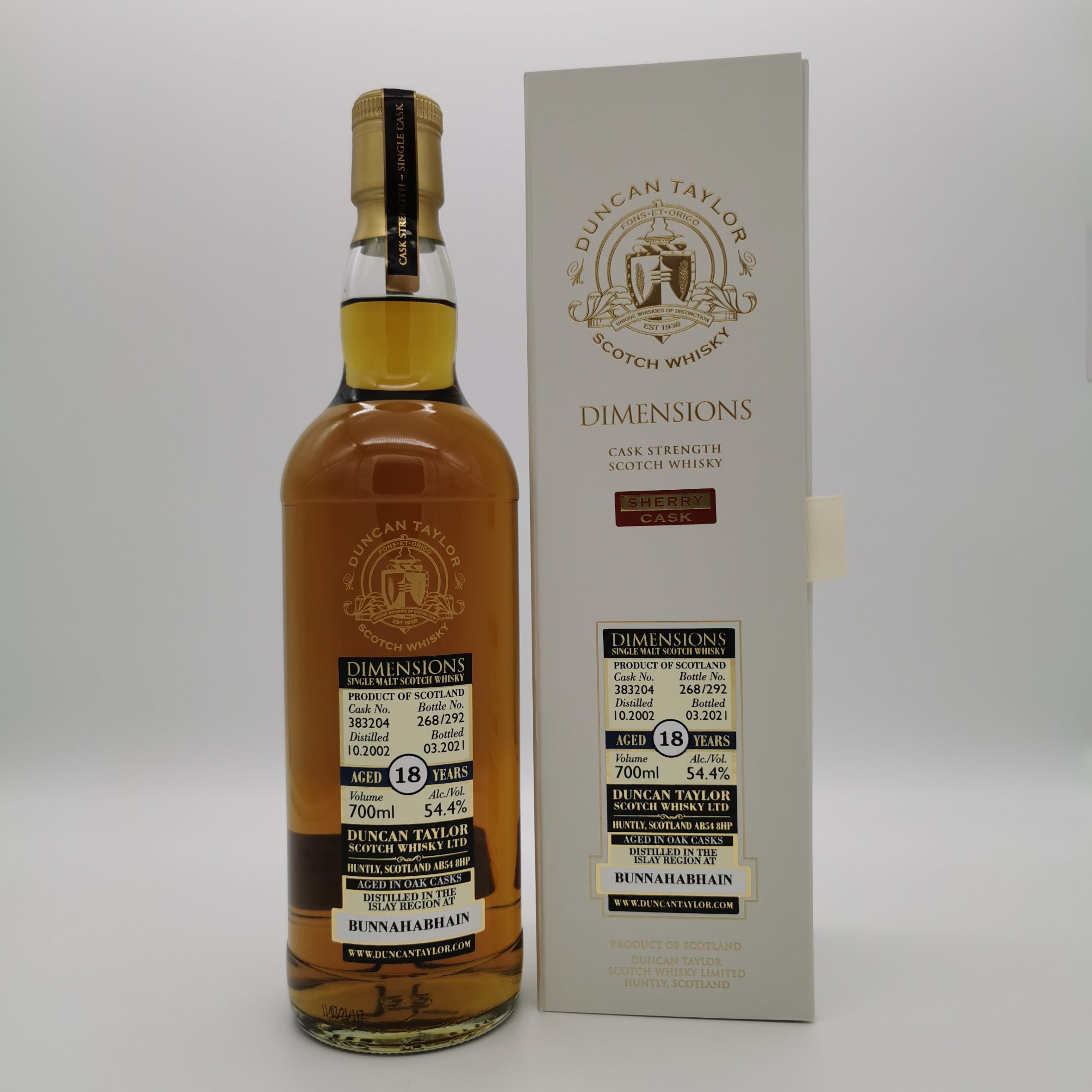 Bunnahabhain 18 Jahre 2002/2021 Dimensions Cask #383204 -Duncan Taylor- 54,4% 0,7L – Bild 2