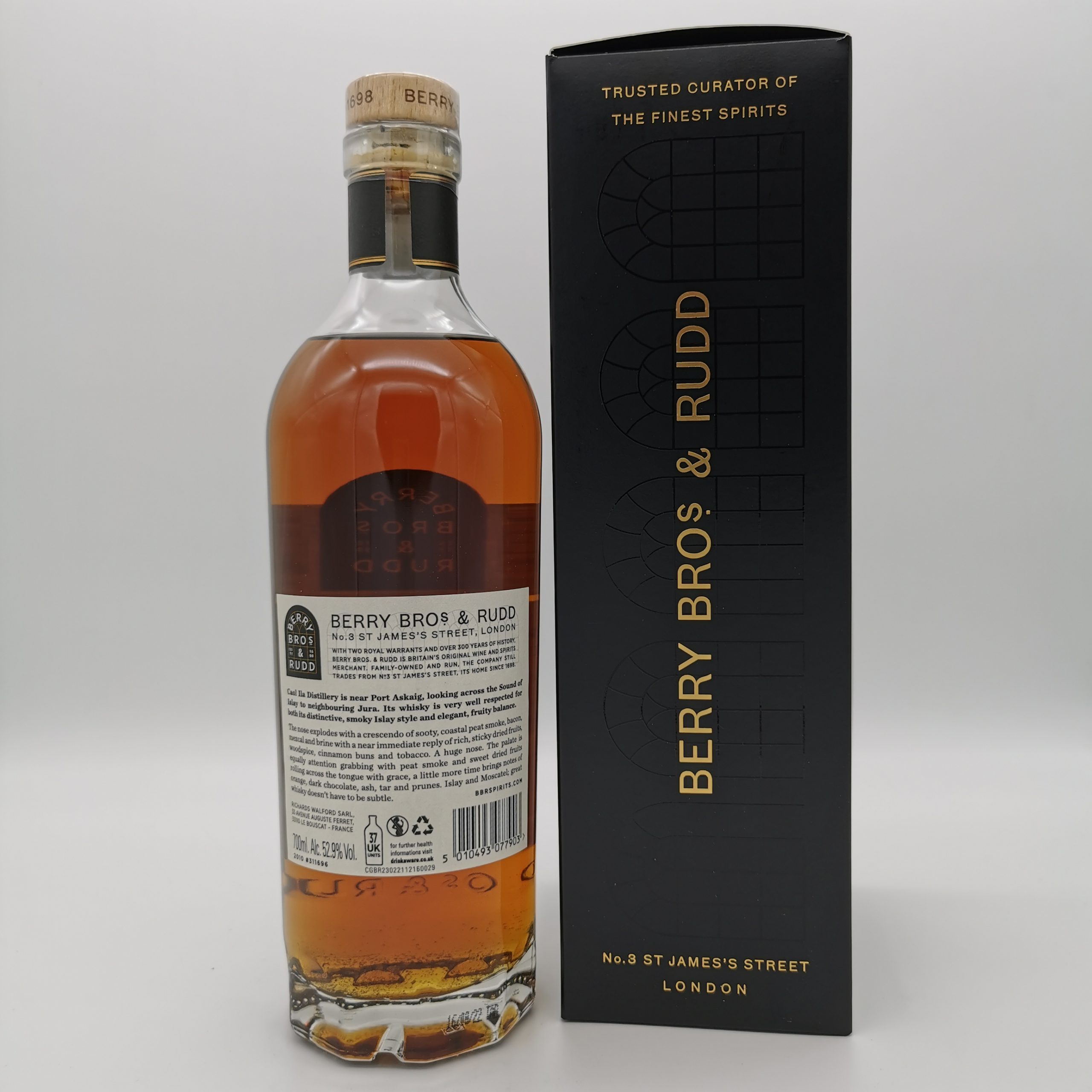 Caol Ila 2010/2022 Moscatel Cask #311696 -Berry Bros. & Rudd- 52,9%vol. 0,7L – Bild 3