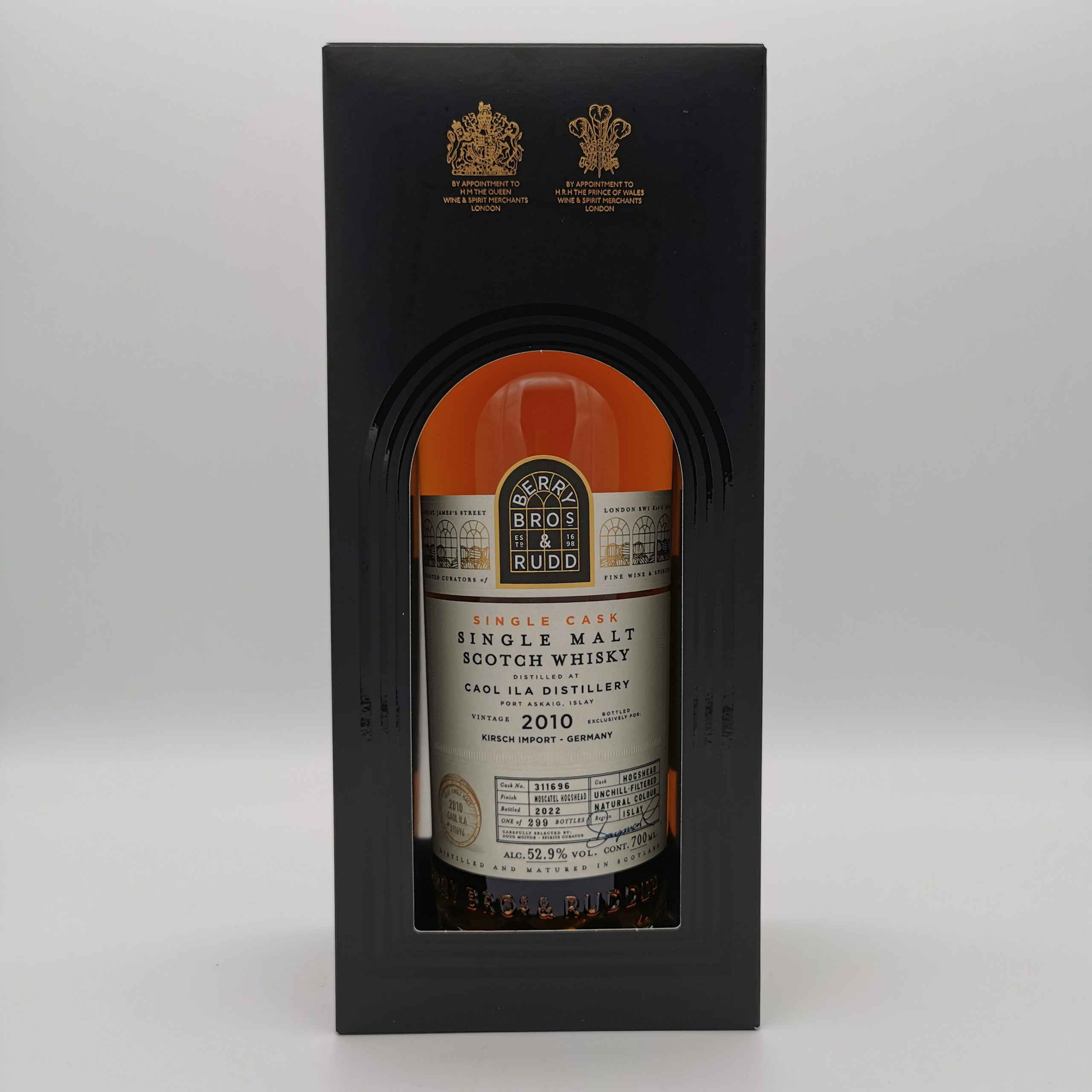 Caol Ila 2010/2022 Moscatel Cask #311696 -Berry Bros. & Rudd- 52,9%vol. 0,7L – Bild 4