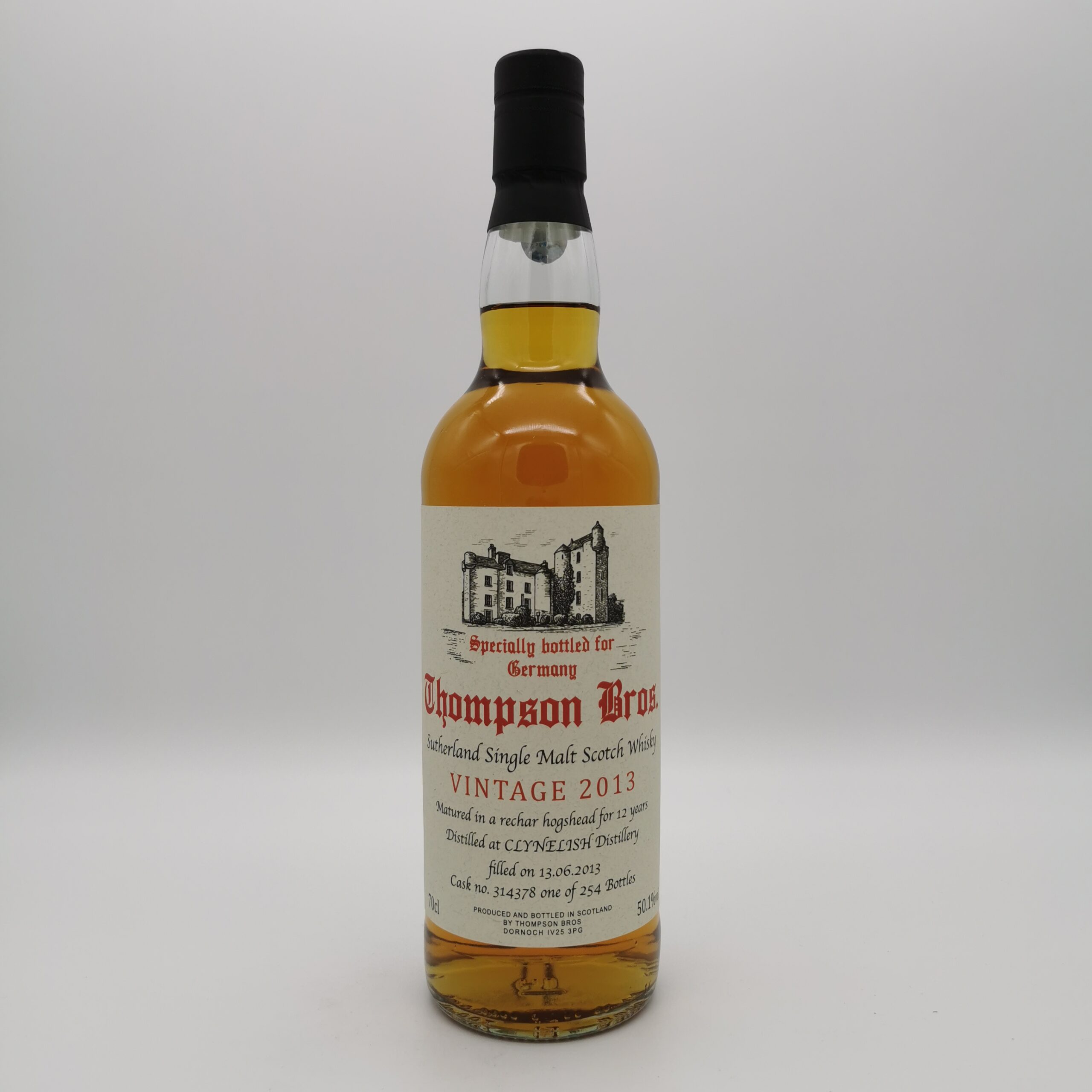 Clynelish 12 Jahre 2013 Rechar Hogshead #314378 -Thompson Bros.- 50,1% 0,7L