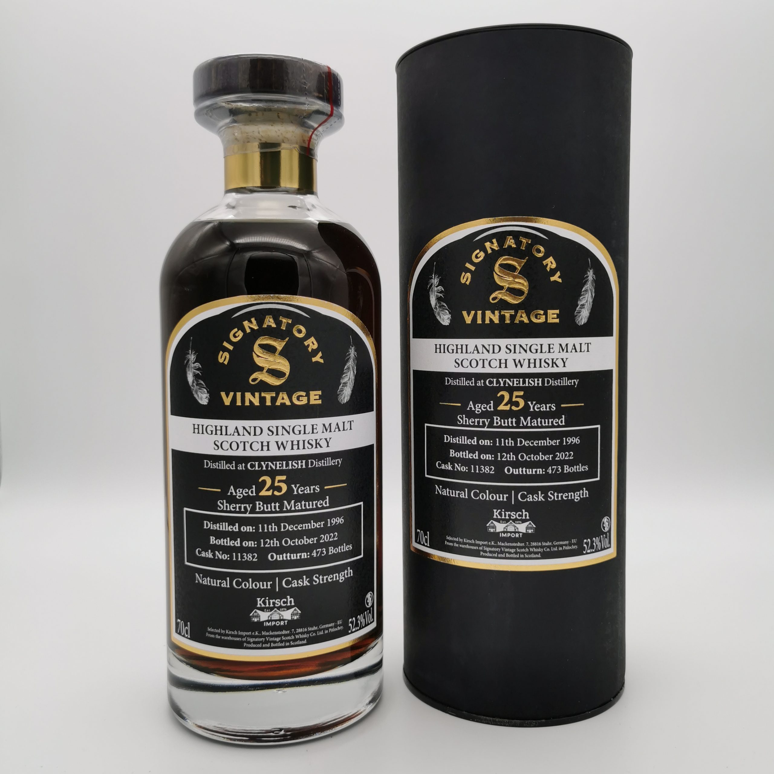 Clynelish 25 Jahre 1996/2022 Sherry Cask #11382 -Signatory Vintage- 52,3%vol. 0,7L – Bild 2