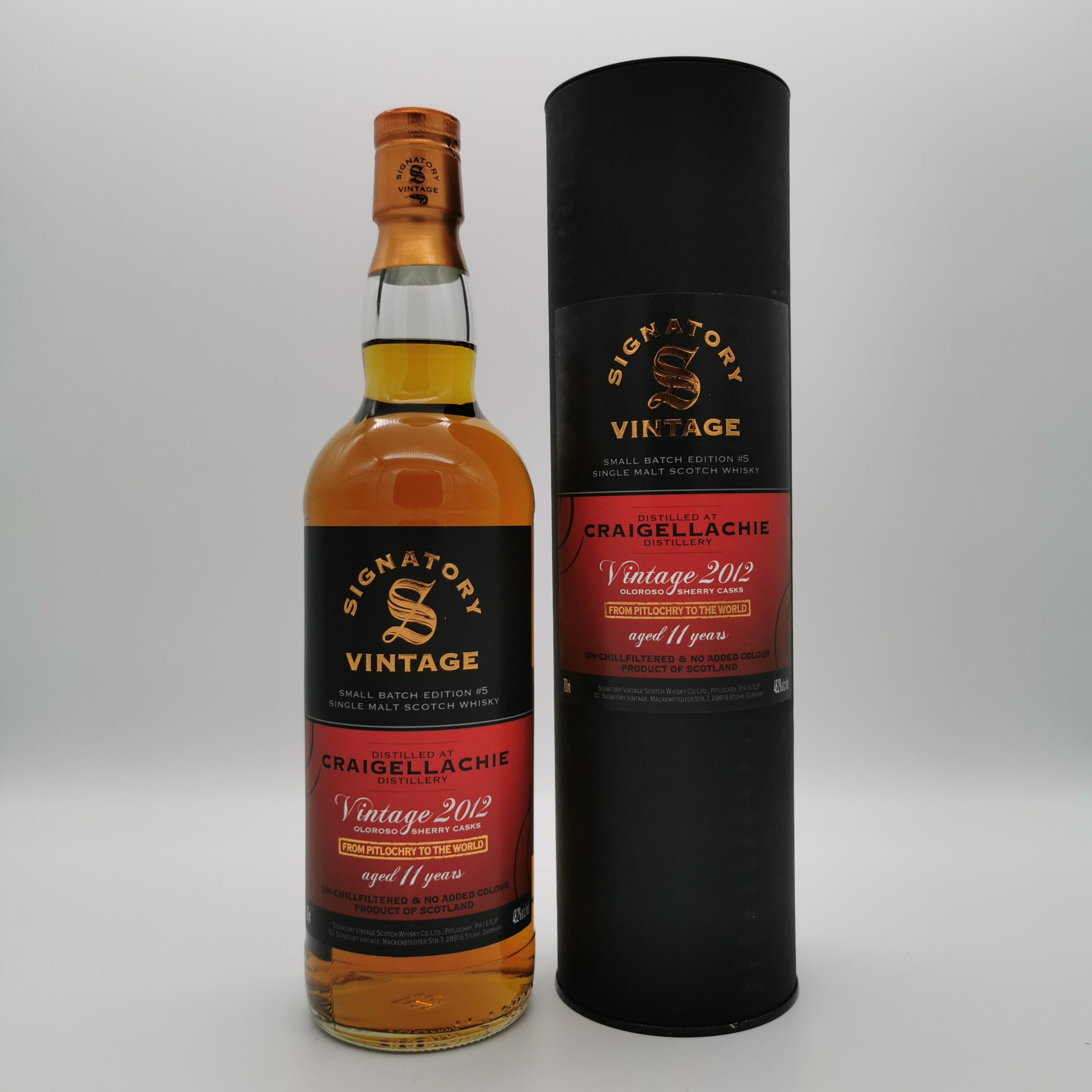 Craigellachie 2012/2023 Oloroso Sherry Signatory Vintage Small Batch Edition #5 48,2%vol. 0,7L – Bild 2