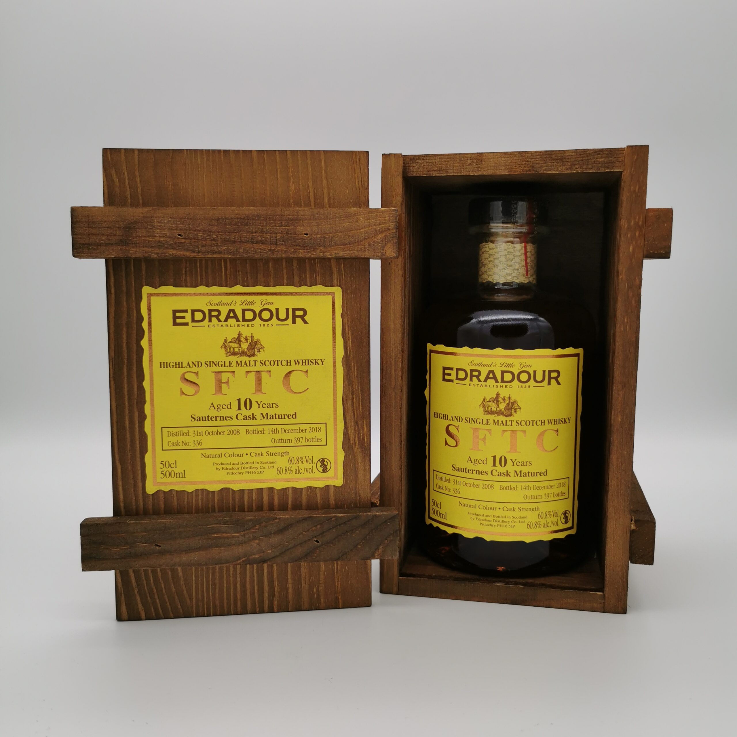 Edradour 10 Jahre 2008/2018 Straight from the Cask Sauternes Cask #336 60,8%vol. 0,5L – Bild 3