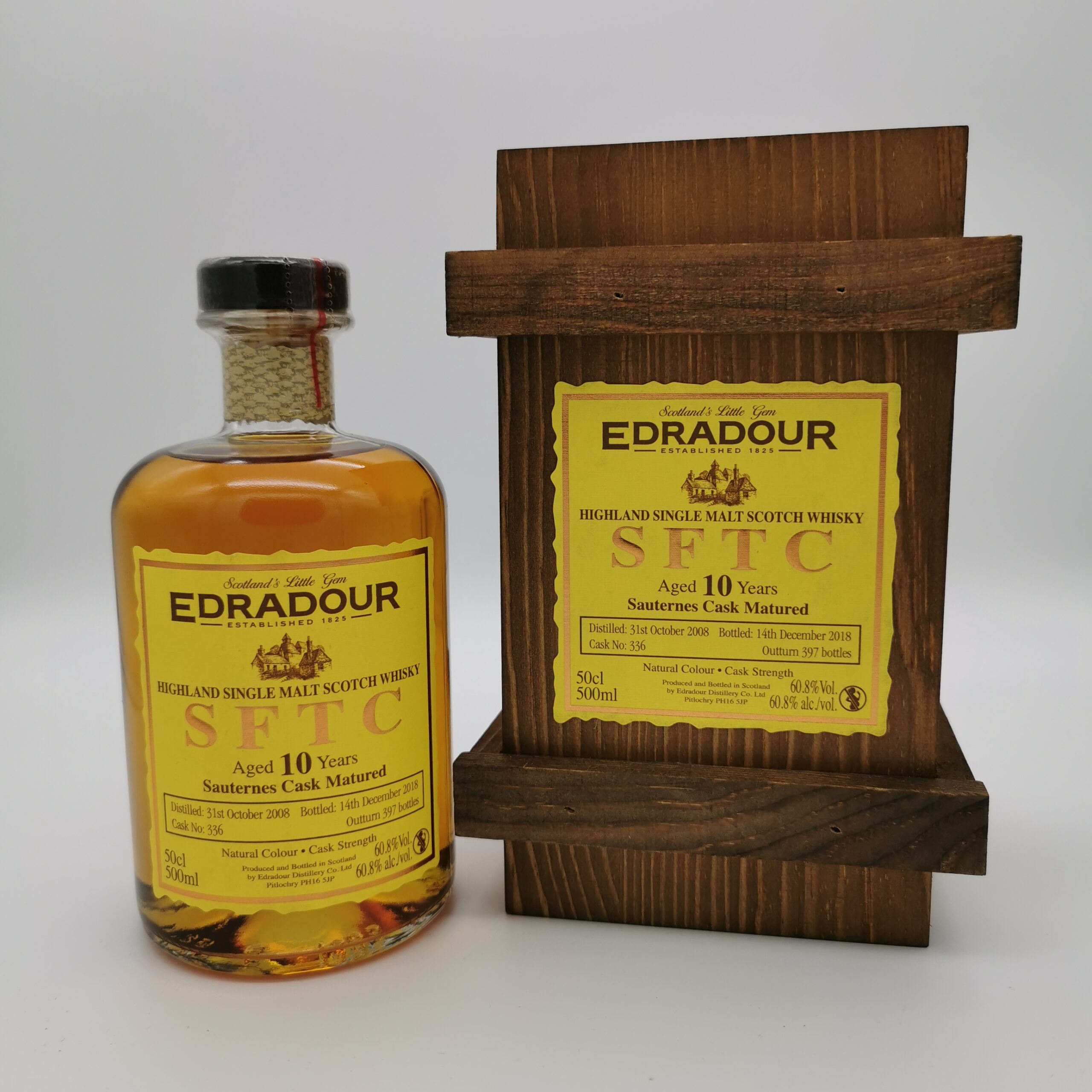 Edradour 10 Jahre 2008/2018 Straight from the Cask Sauternes Cask #336 60,8%vol. 0,5L