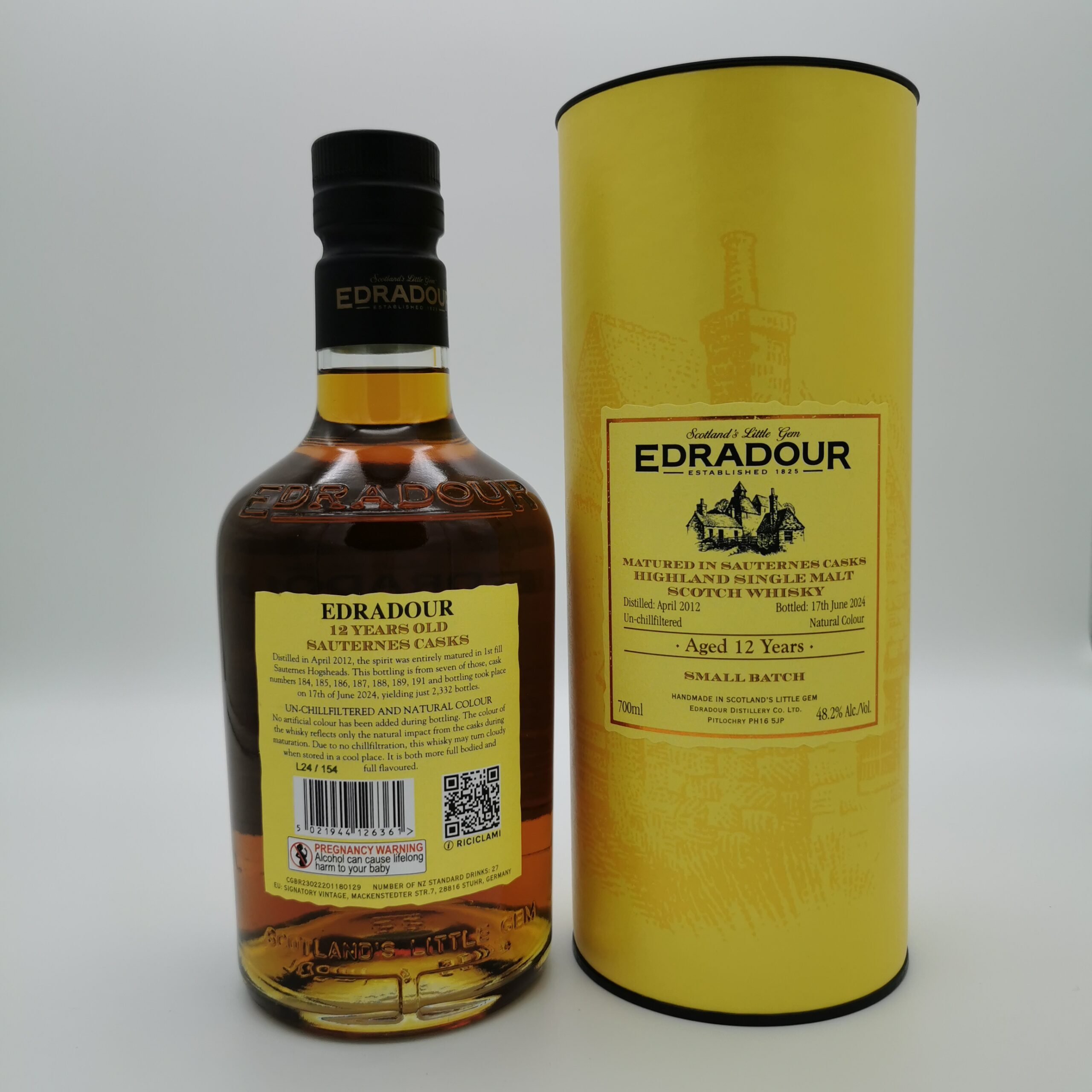 Edradour 2012/2024 12 Jahre Sauternes Cask 48,2%vol. 0,7L – Bild 3