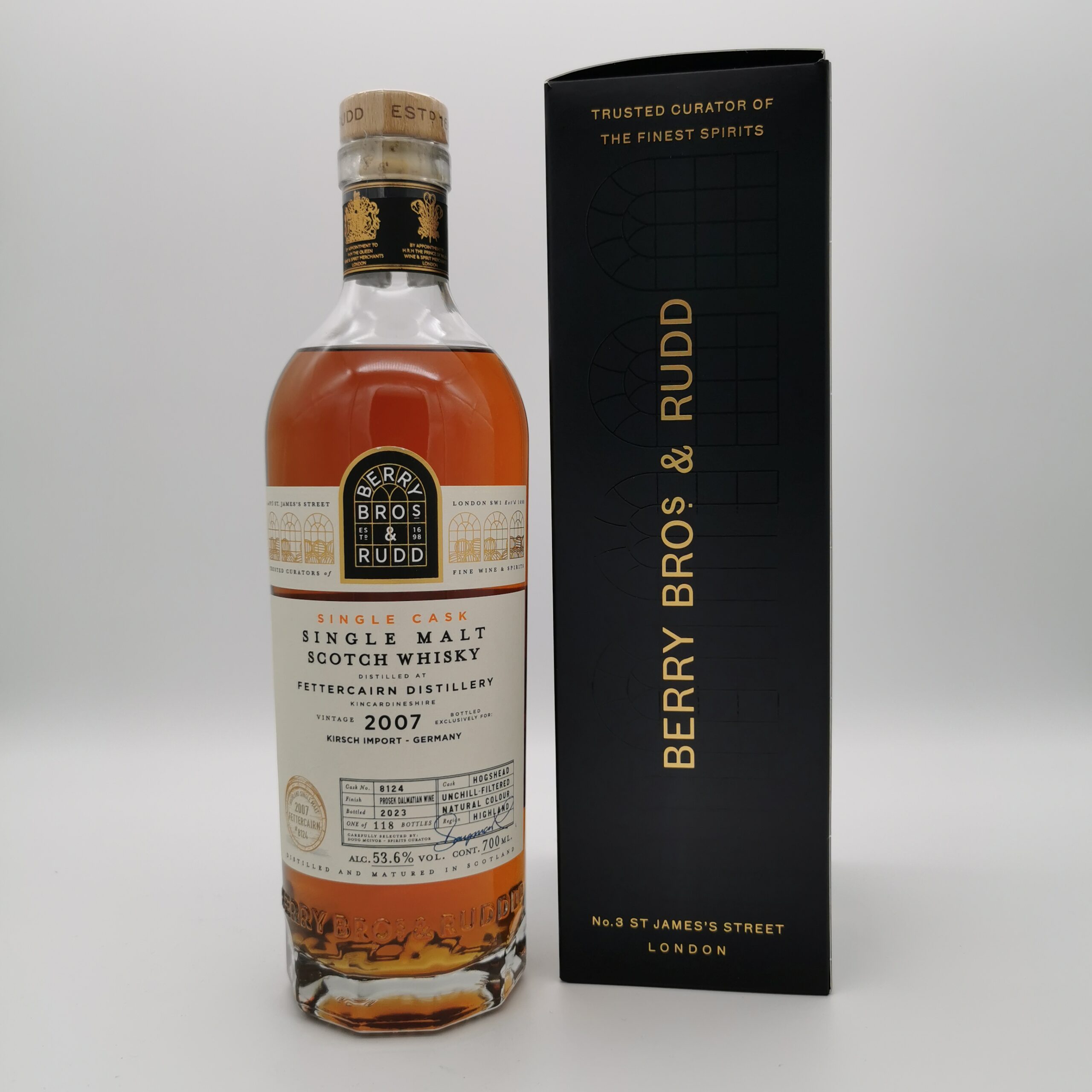 Fettercairn 2007/2023 Prošek Dalmatian Wine Cask #8124 -Berry Bros. & Rudd- 53,6%vol. 0,7L