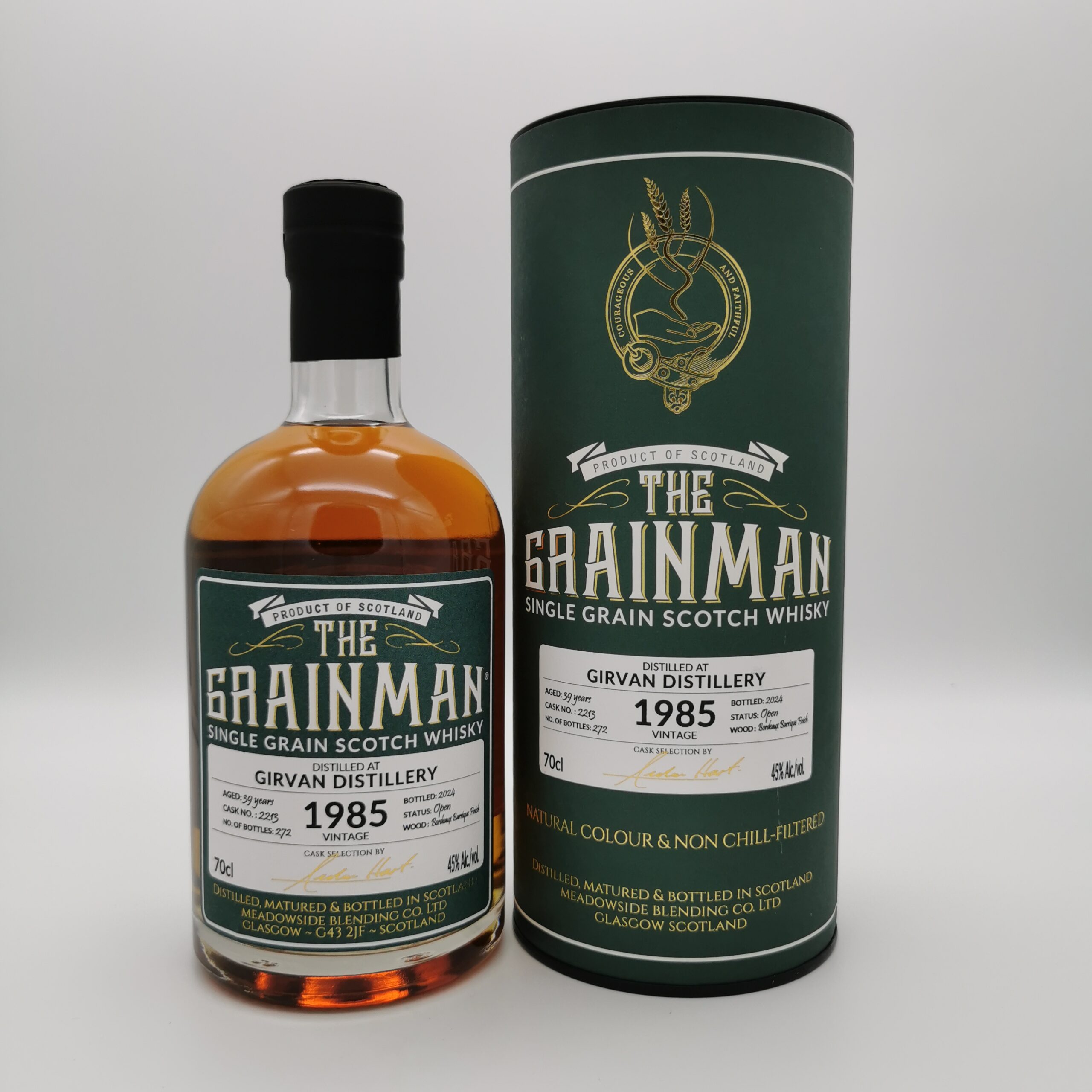Girvan 39 Jahre 1985/2024 Bordeaux Barrique -The Grainman- 45,0% 0,7L