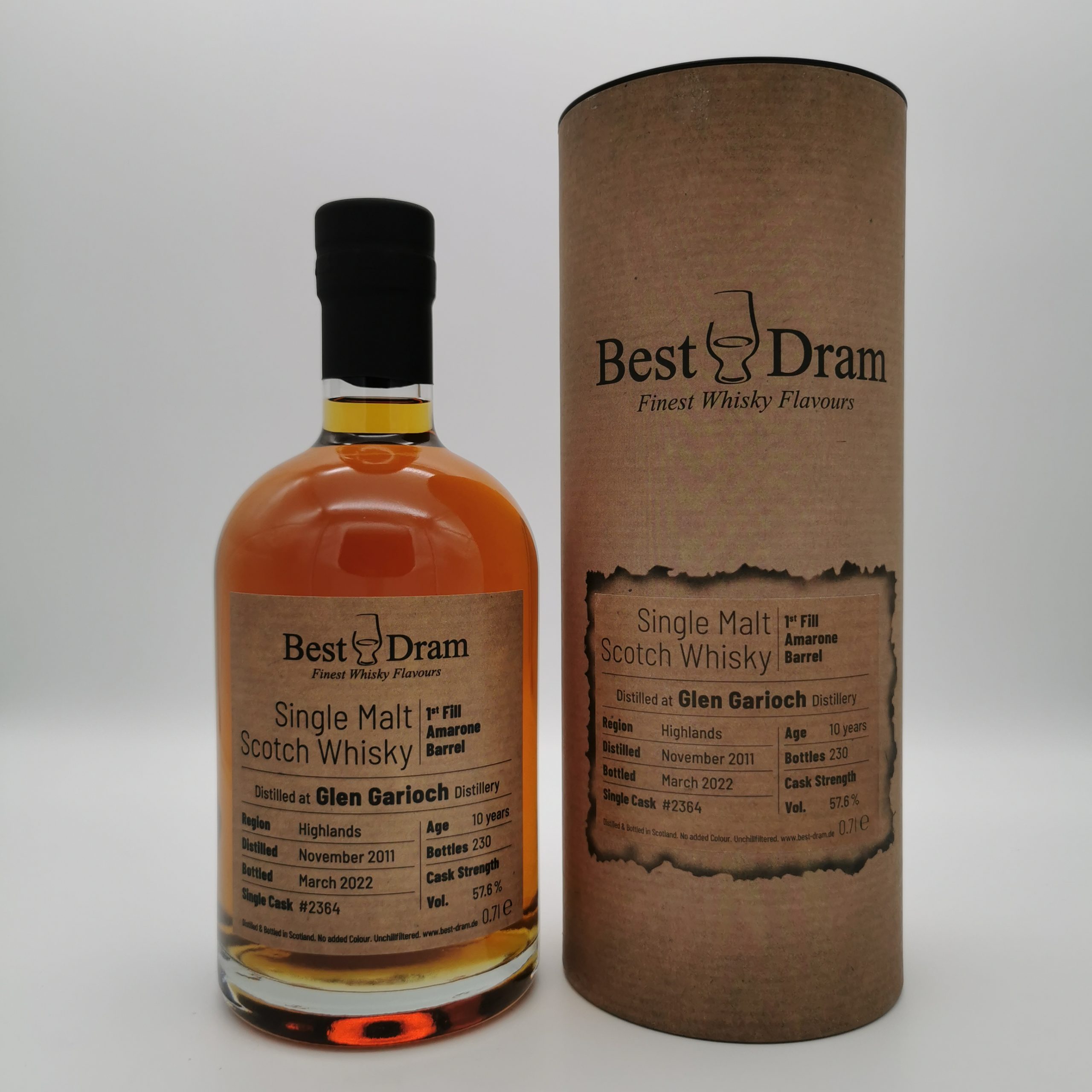 Glen Garioch 10 Jahre 2011/2022 1st Fill Amarone Barrel -Best Dram- 57,6%vol. 0,7L