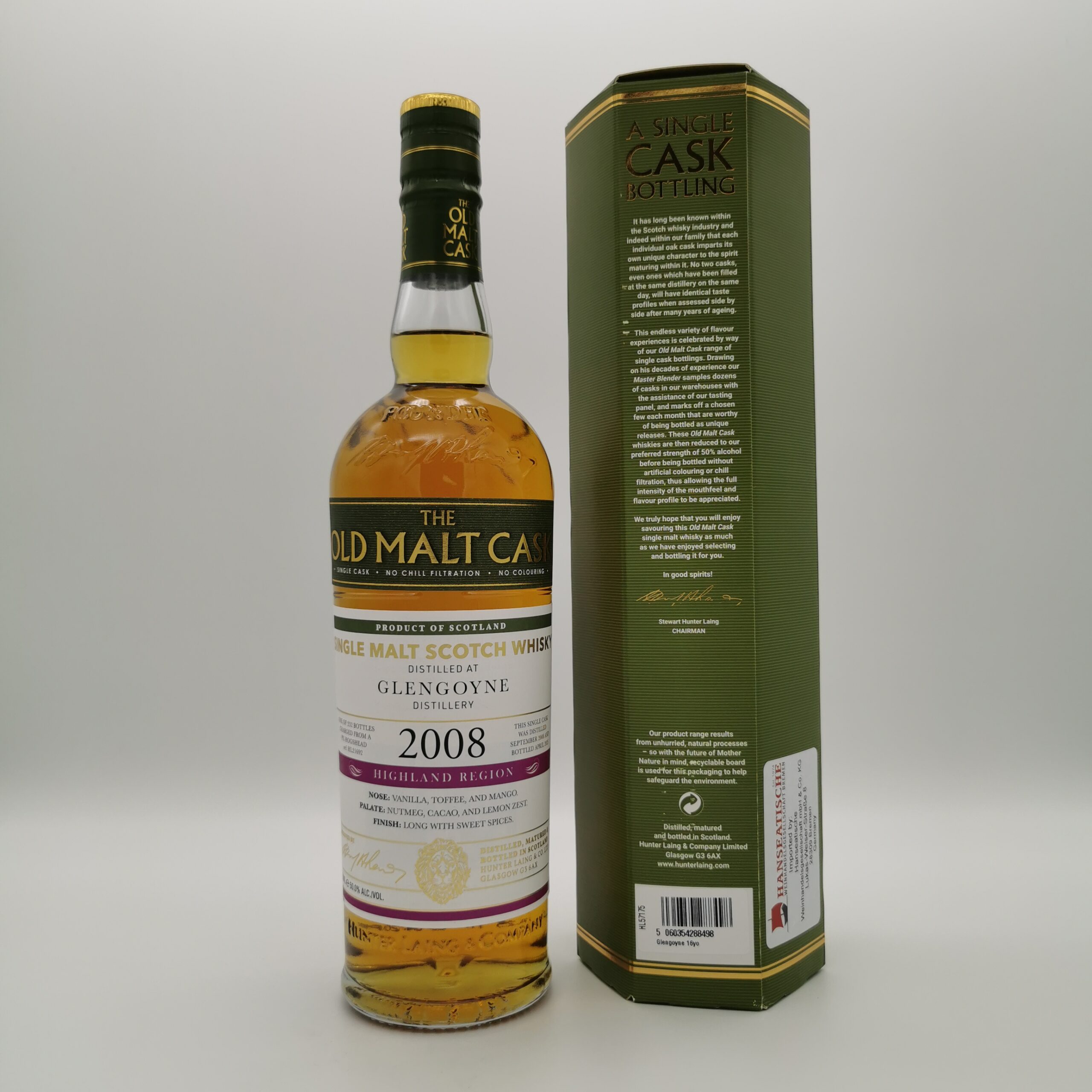 Glengoyne 16 Jahre 2008/2025 PX Hogshead #HL 21692 Hunter Laing Old Malt Cask 50%vol. 0,7L – Bild 3