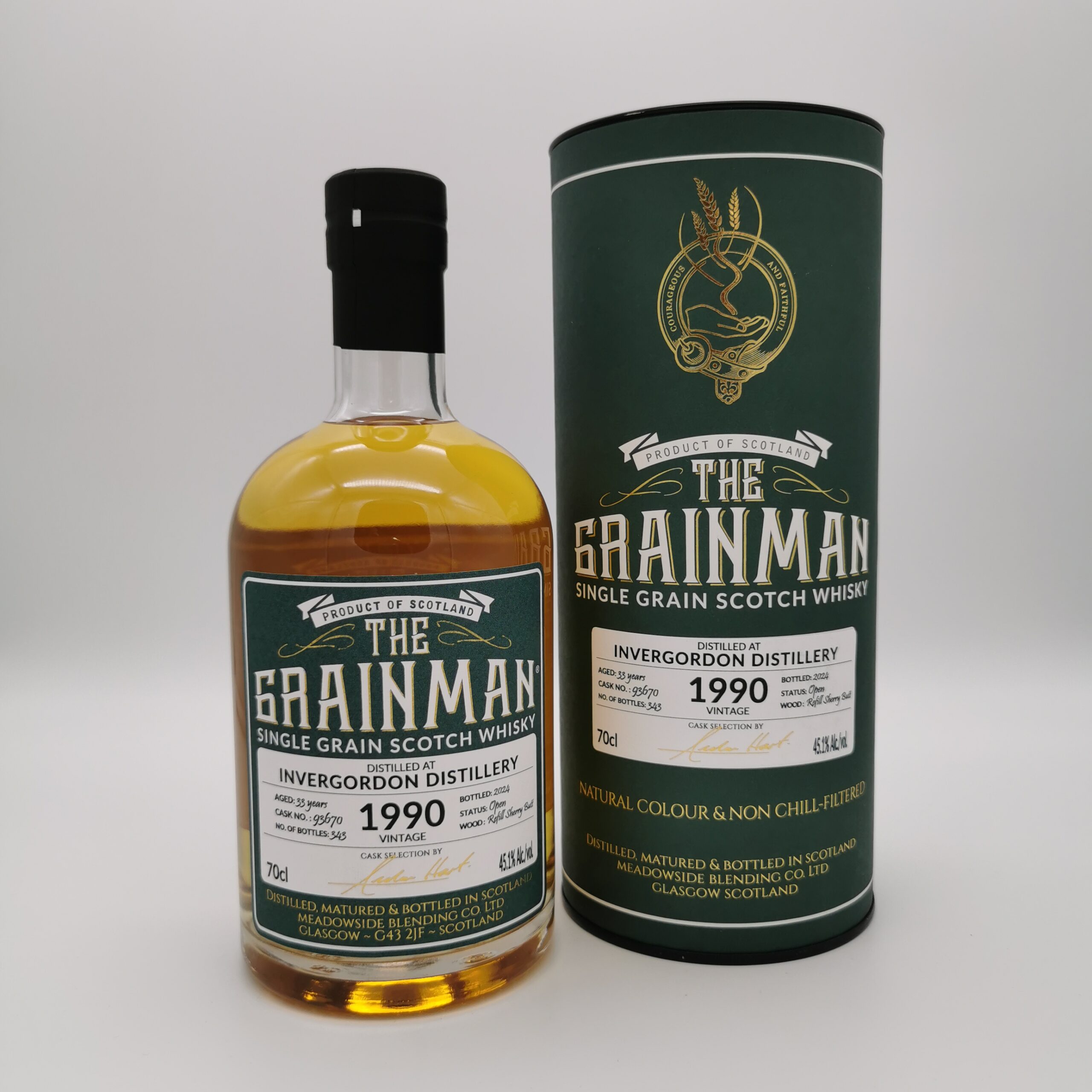Invergordon 33 Jahre 1990/2024 Refill Sherry Butt #93670 -The Grainman- 45,1% 0,7L – Bild 2