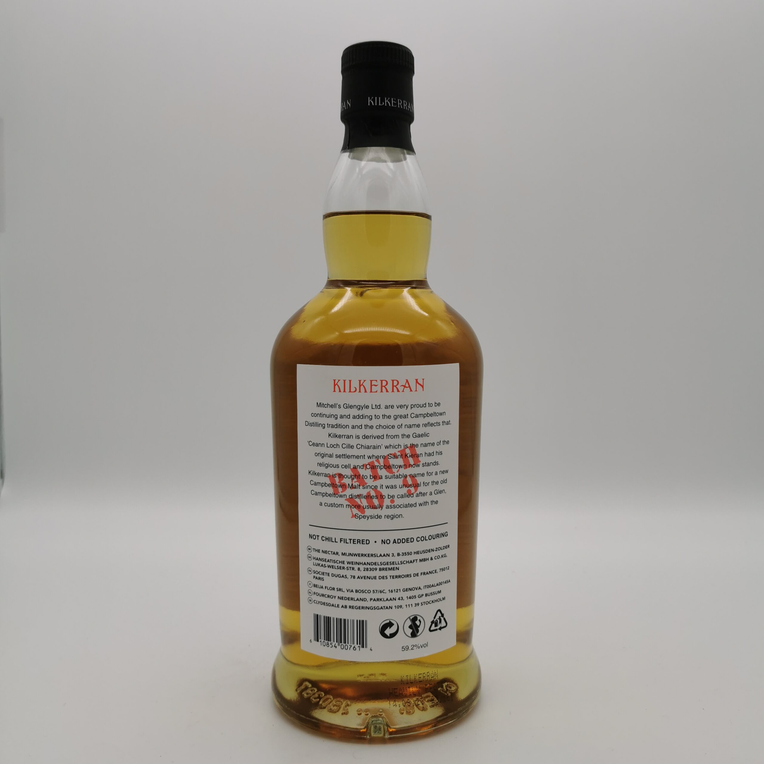 Kilkerran Heavily Peated Batch 9 59,2%vol. 0,7L – Bild 3