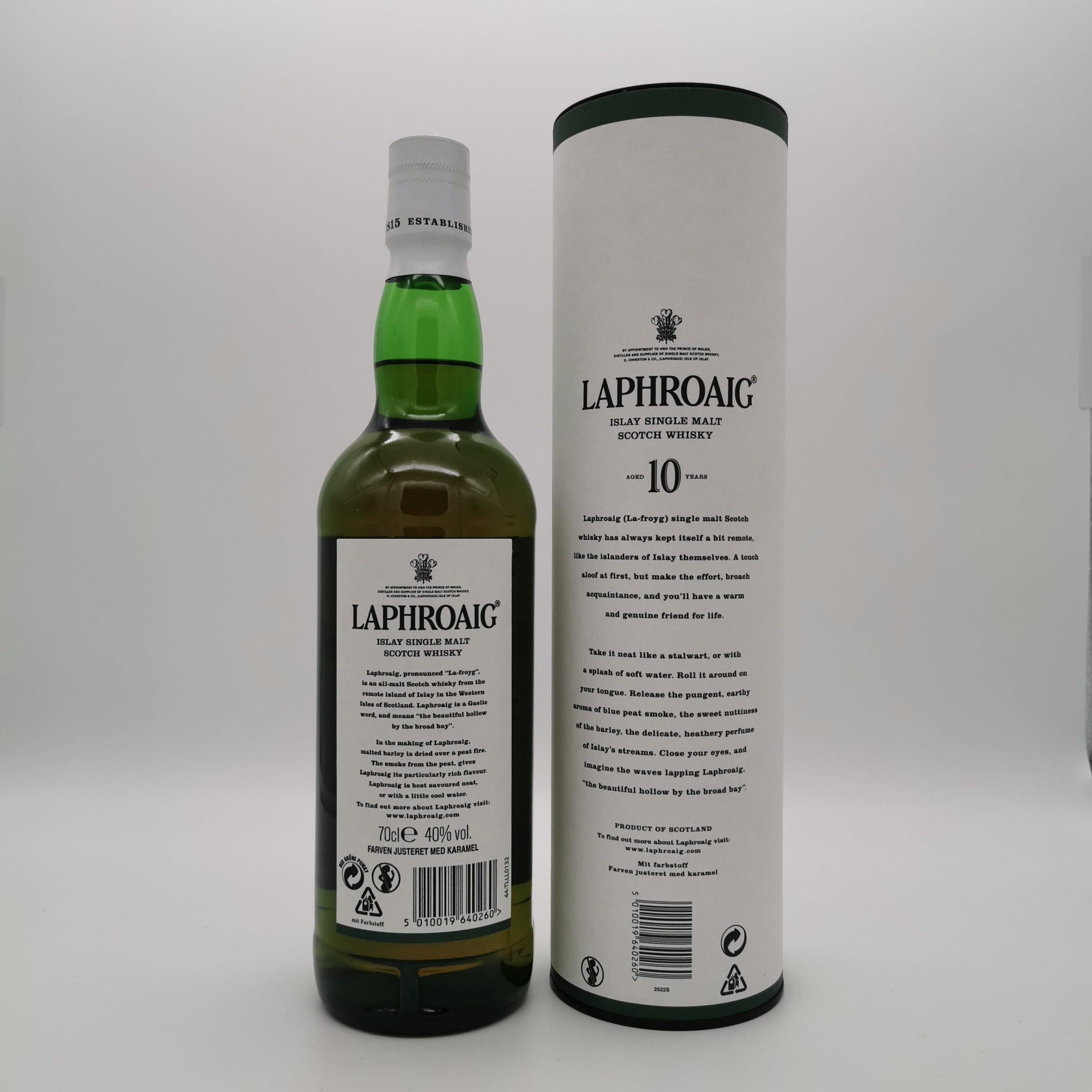 Laphroaig 10 Jahre 40%vol. 0,7 – Bild 3