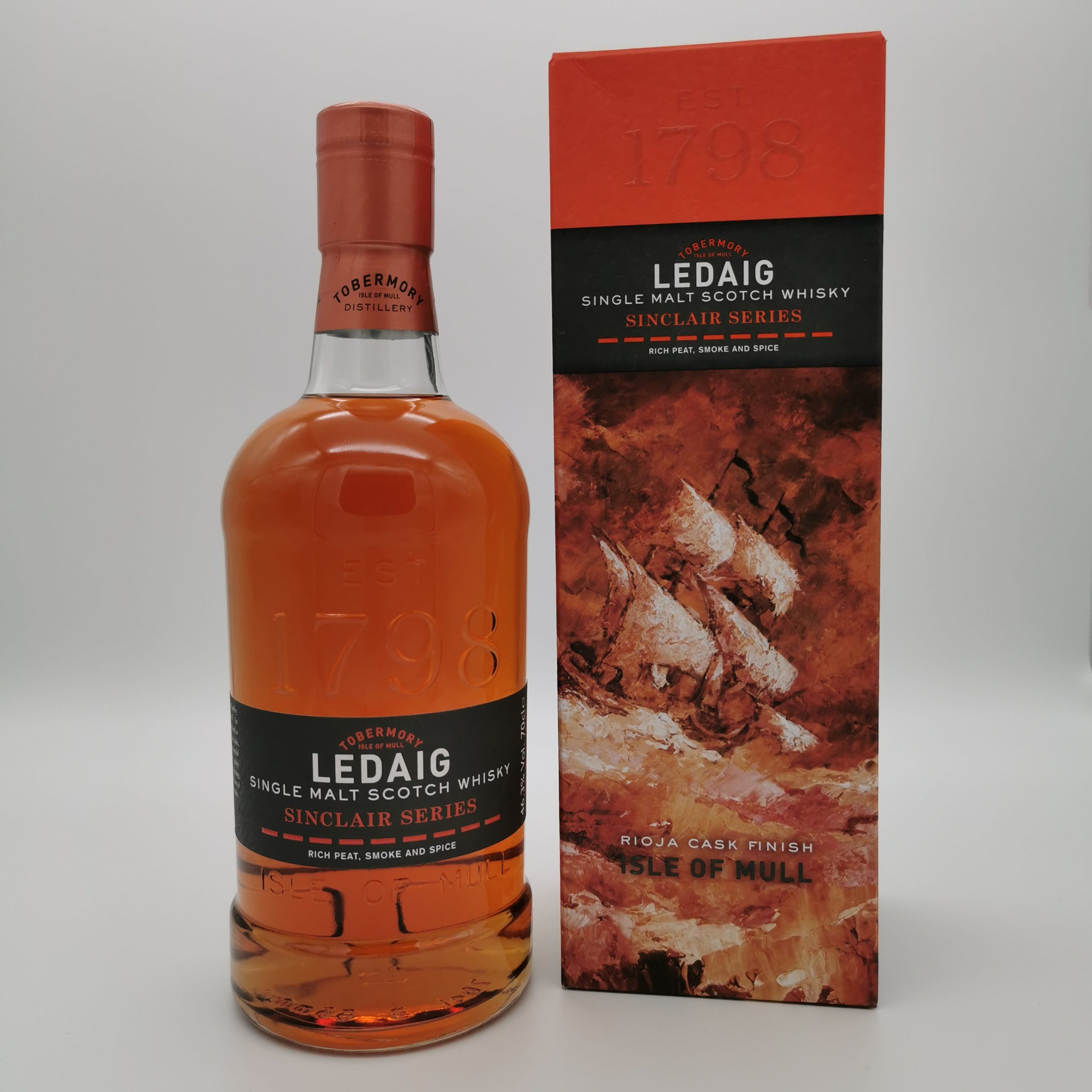 Ledaig Rioja Cask Finish Sinclair Series 46,3%vol. 0,7L – Bild 2