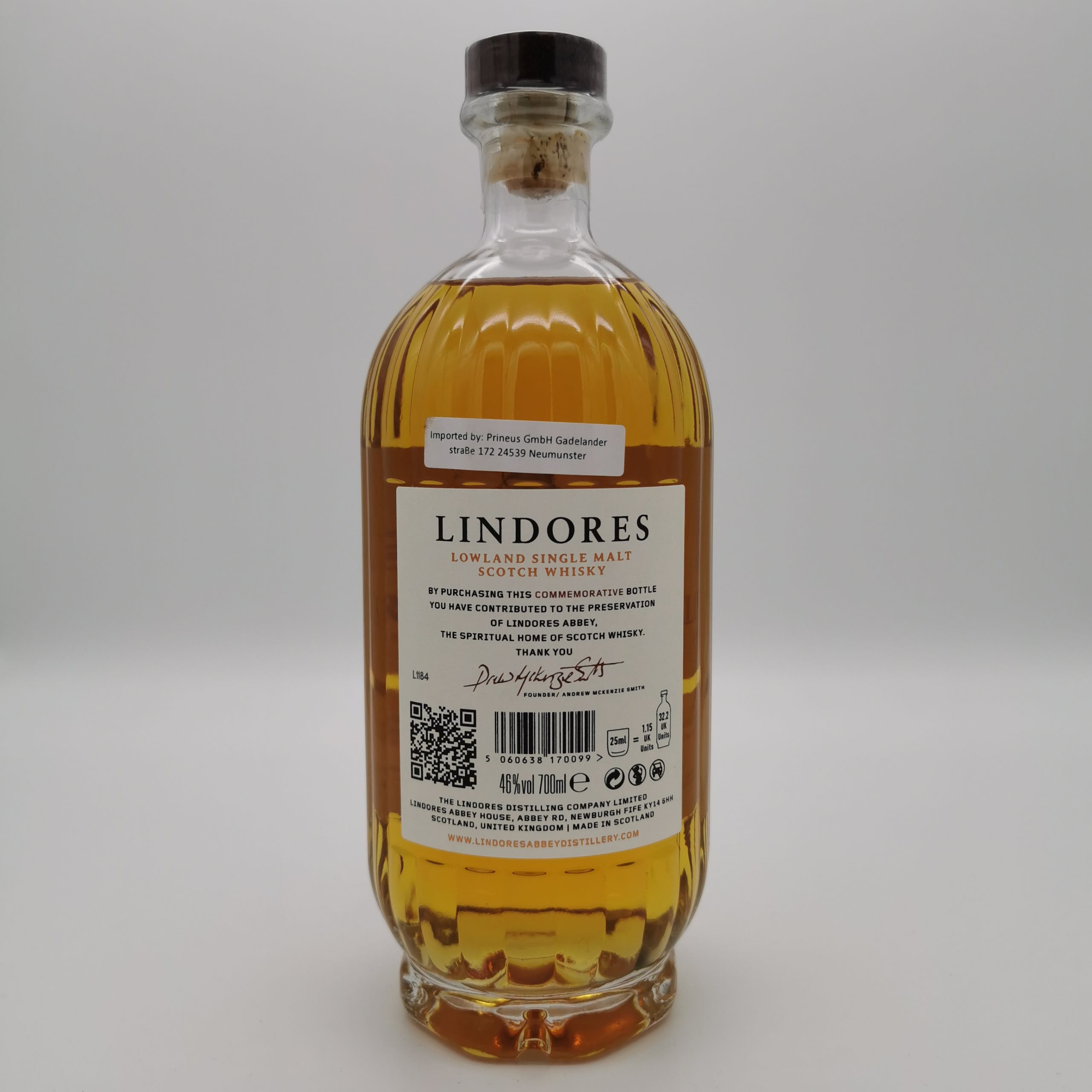 Lindores Abbey MCDXCIV „Commemorative First Release“ Single Malt Whisky 46%vol. 0,7L – Bild 3