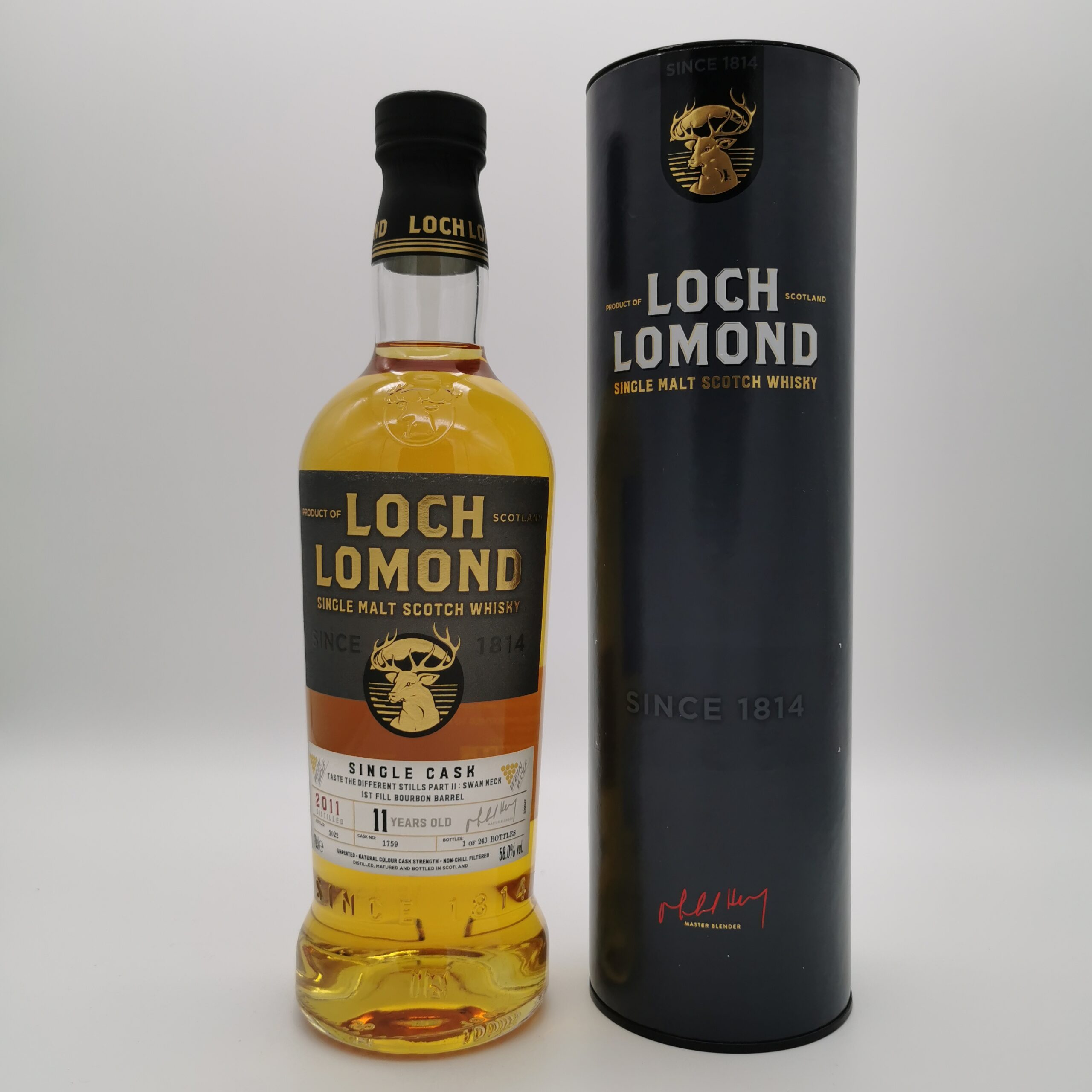 Loch Lomond 11 Jahre 2011/2022 1st Fill Bourbon Barrel 58,0%vol. 0,7L – Bild 2