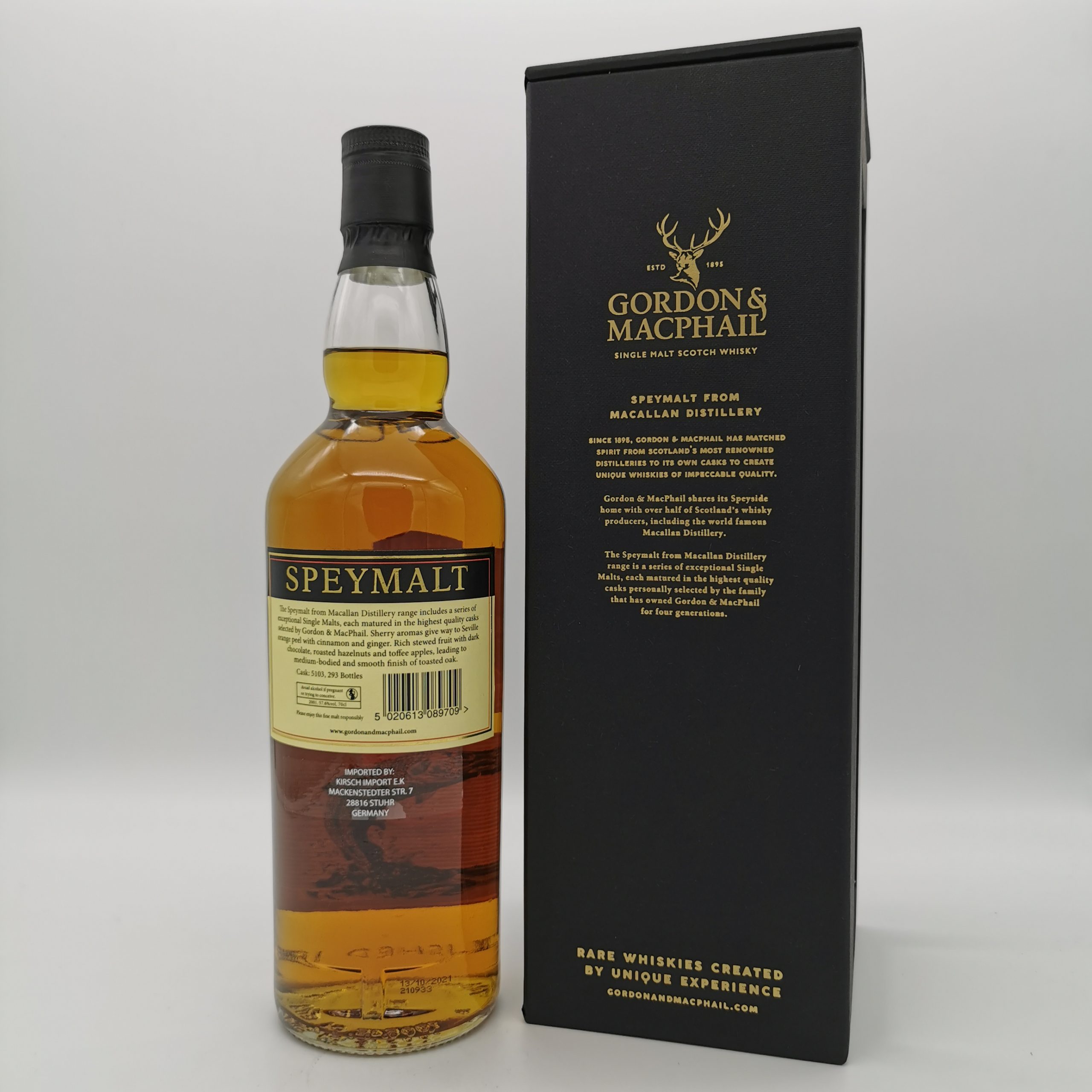 Macallan Speymalt 2001/2021 Sherry Cask #5103 -Gordon&MacPhail- 57,6% 0,7L – Bild 3