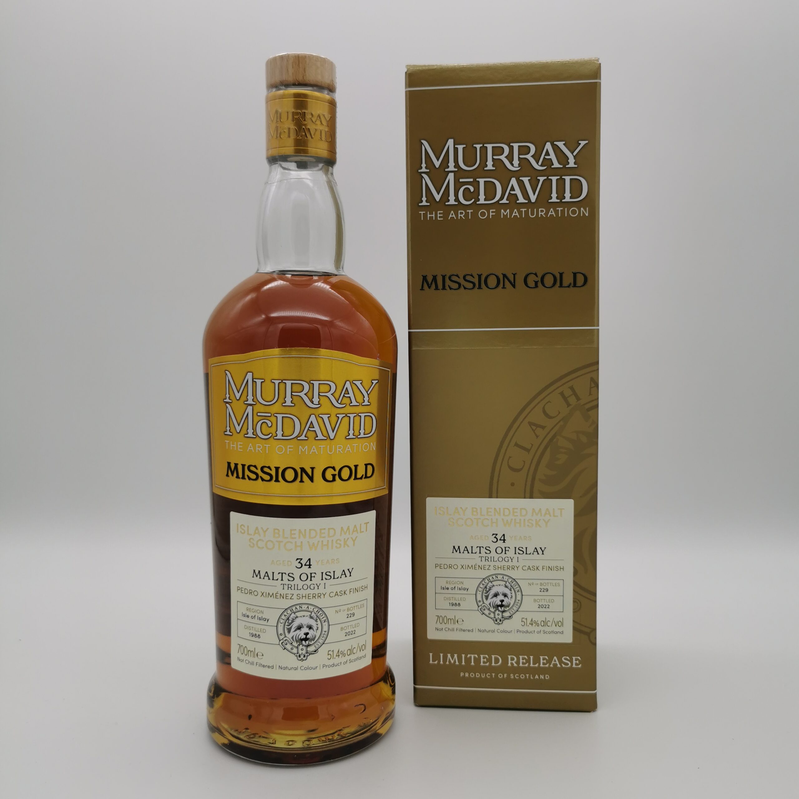 Malts of Islay 34 Jahre 1988/2022 – Trilogy I – PX Sherry Finish –Murray McDavid- 51,4%vol. 0,7L – Bild 2