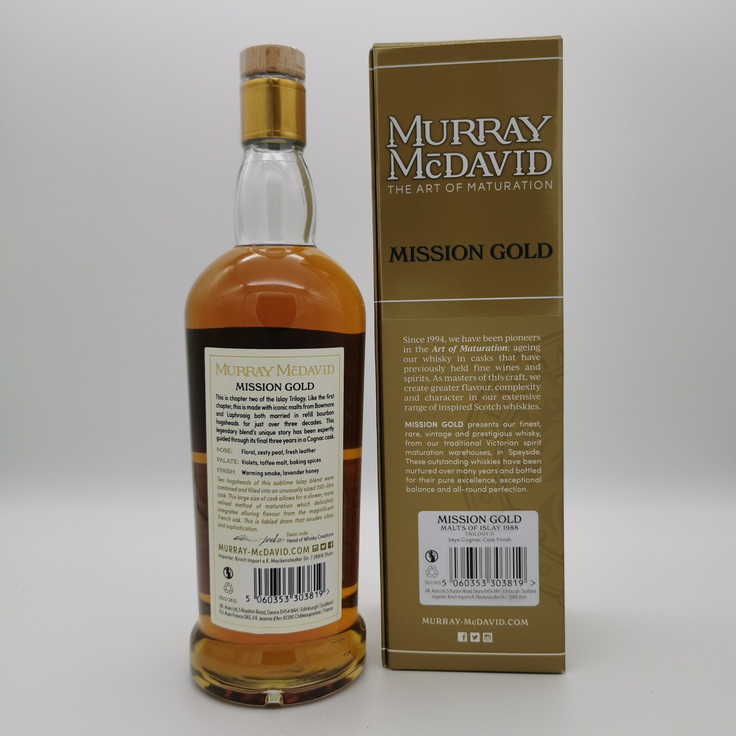 Malts of Islay 34 Jahre 1988/2022 – Trilogy II – Cognac Cask Finish –Murray McDavid- 52,1%vol. 0,7L – Bild 3