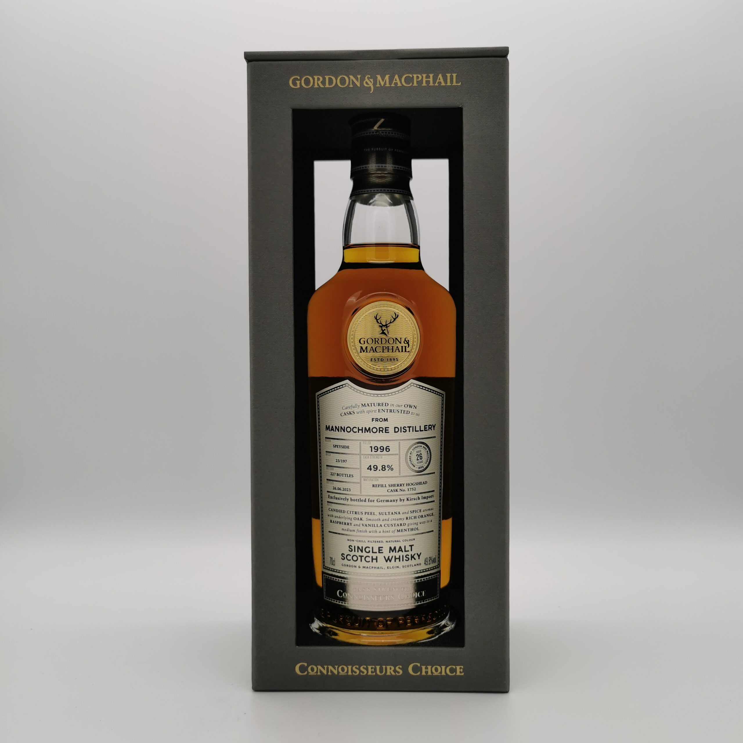 Mannochmore 26 Jahre 1996/2023 Sherry Hogshead #1752 -Gordon & MacPhail- 49,8%vol. 0,7L – Bild 4