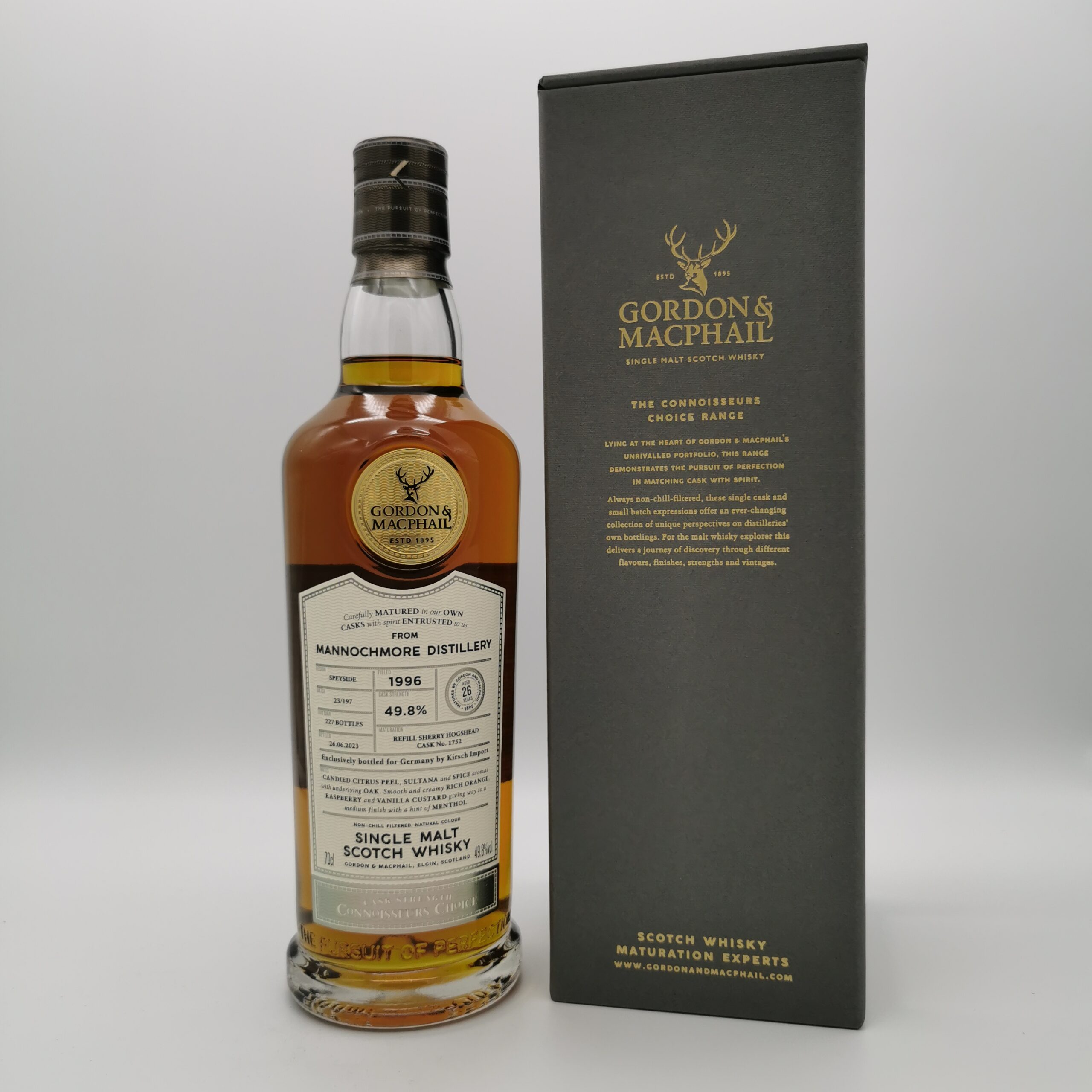 Mannochmore 26 Jahre 1996/2023 Sherry Hogshead #1752 -Gordon & MacPhail- 49,8%vol. 0,7L