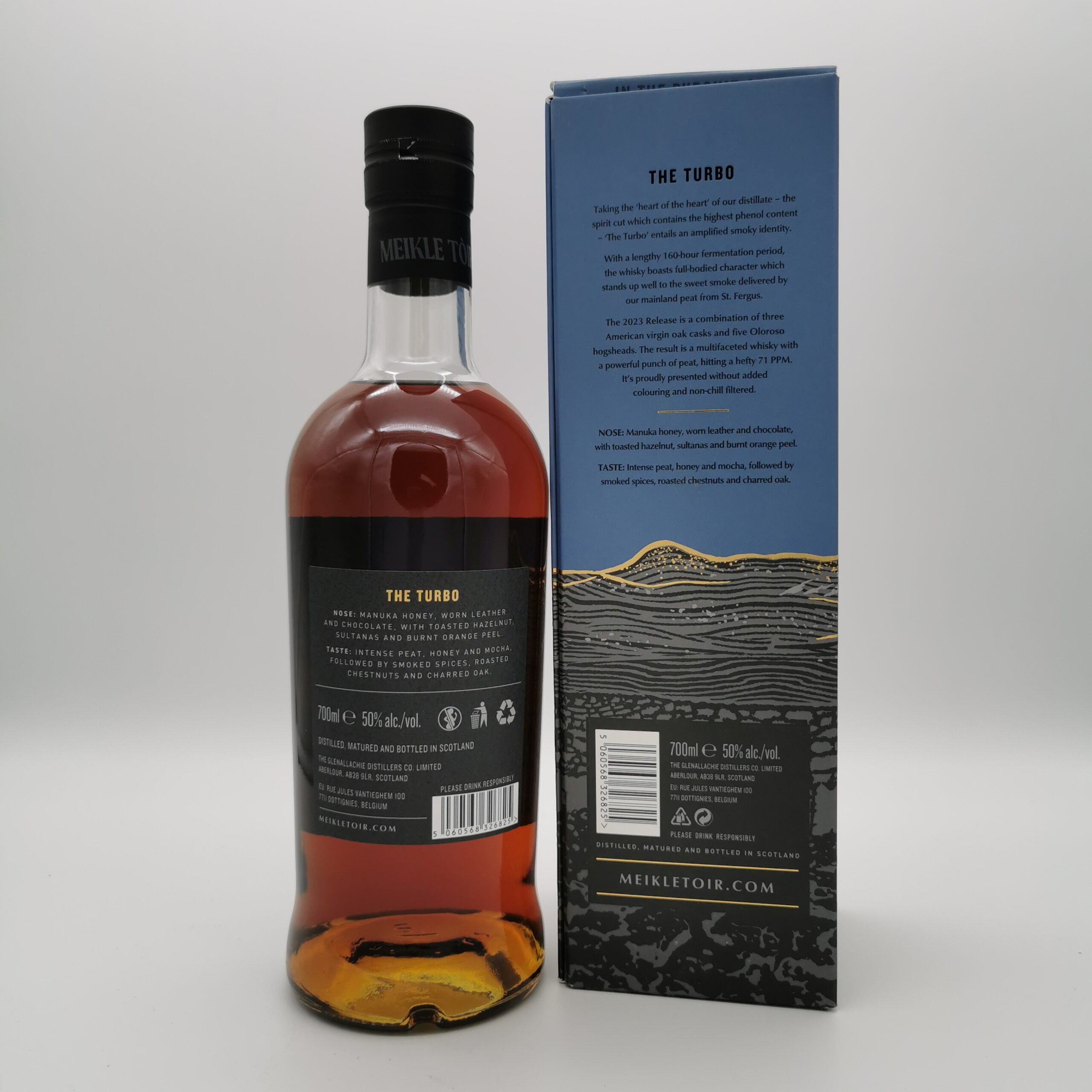 Meikle Toir The Turbo Peated Glenallachie 50%vol. 0,7L – Bild 3