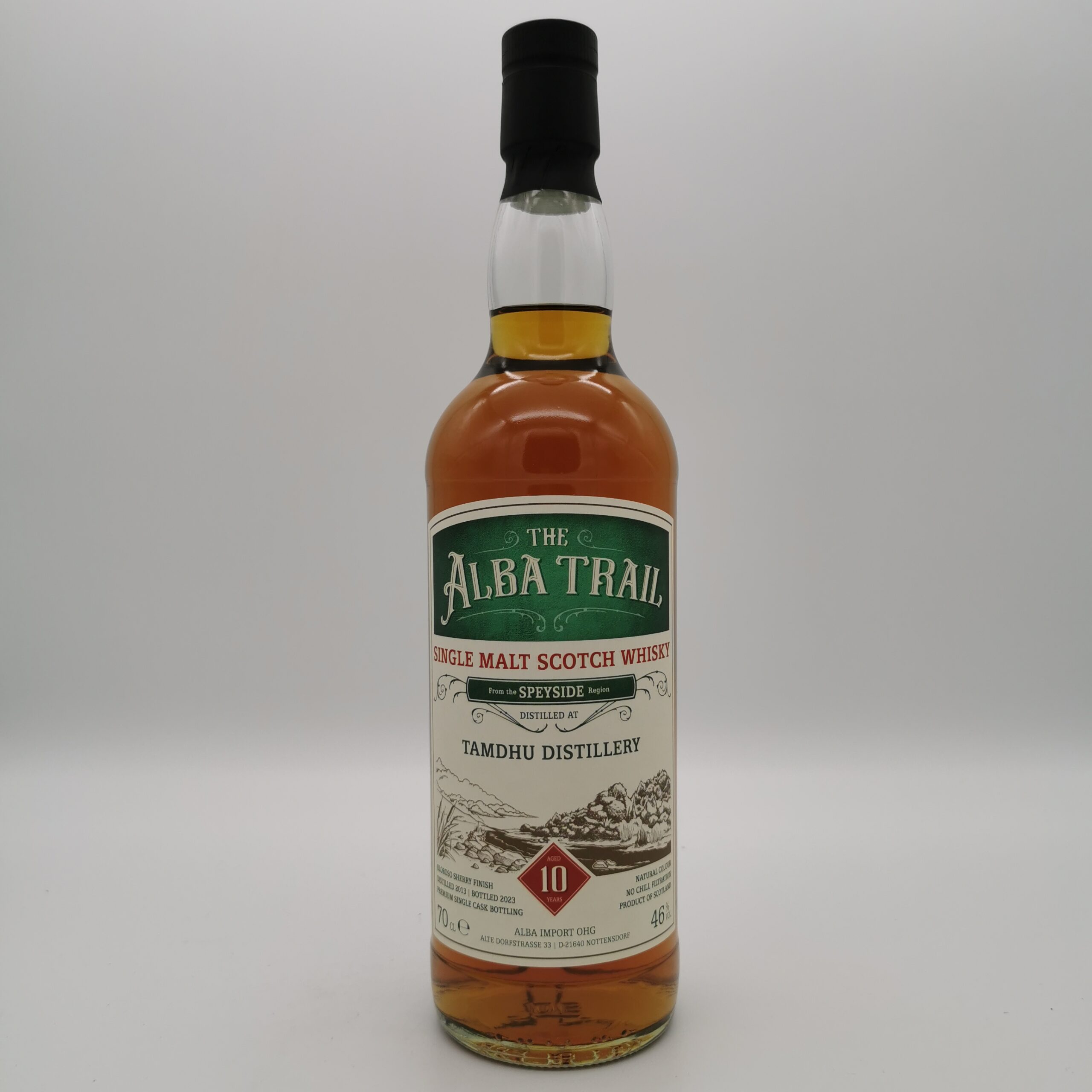 Tamdhu 10 Jahre 2013/2023 Oloroso Sherry Hogshead -Alba Trail- 46%vol. 0,7L