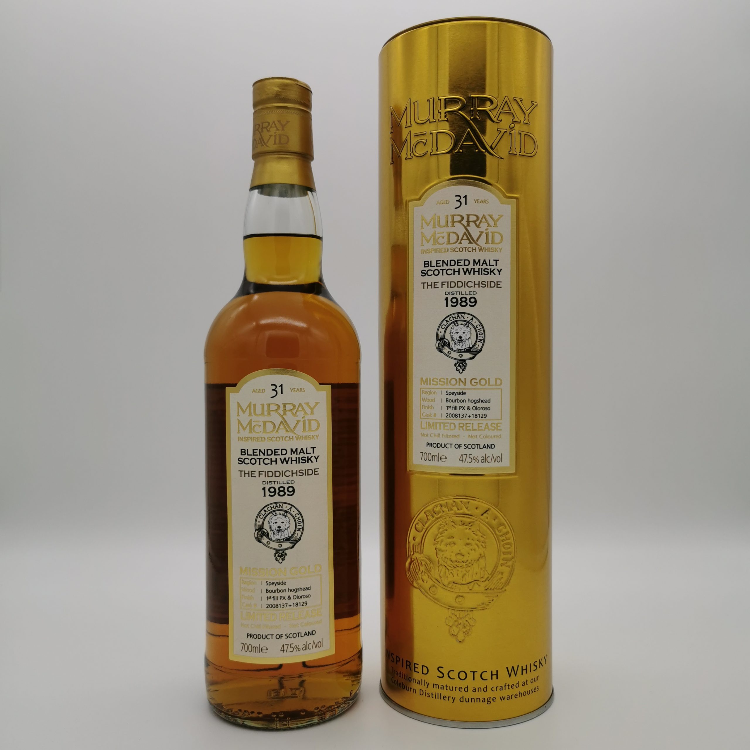 The Fiddichside 1989 31 Jahre –Murray McDavid- 47,5%vol. 0,7L