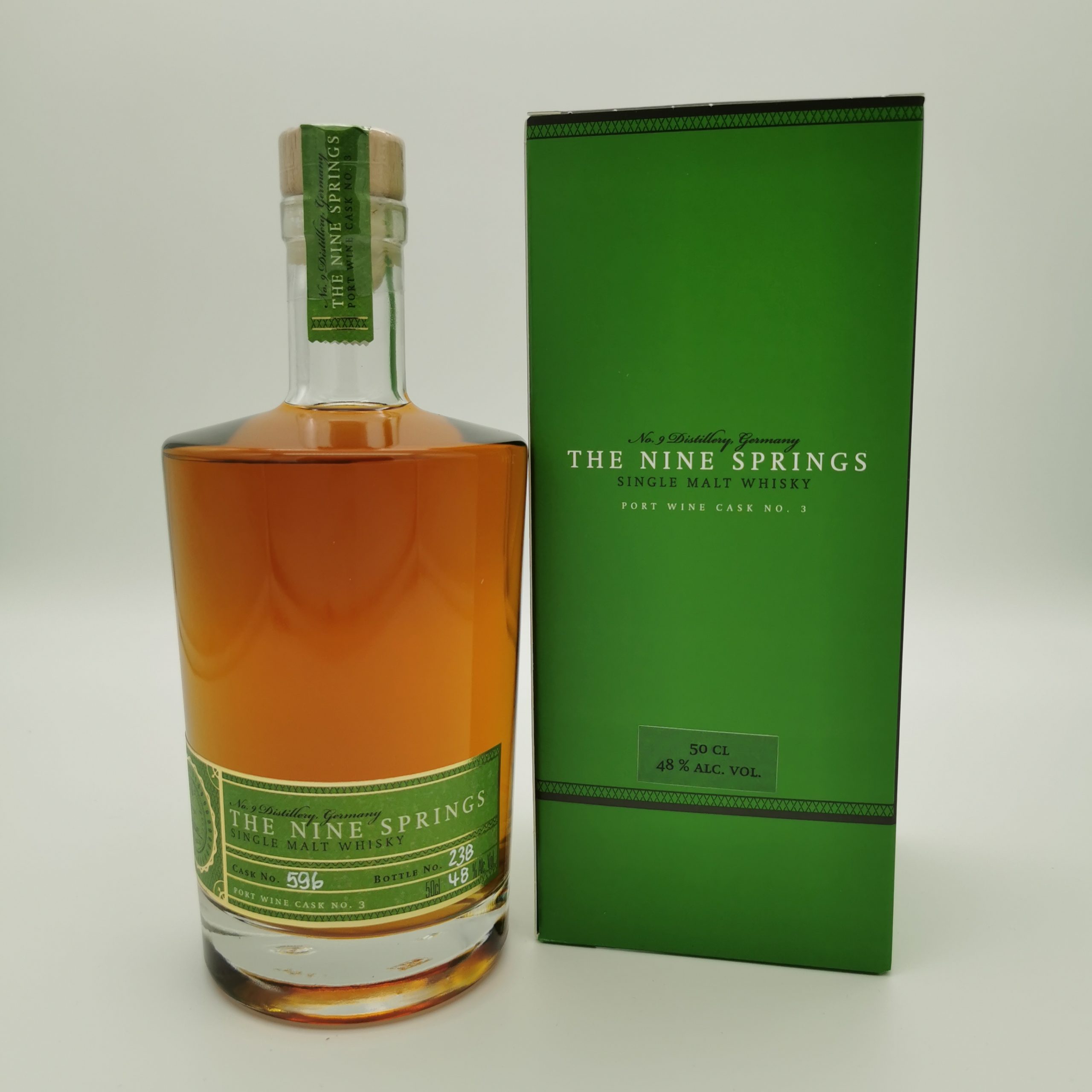 The Nine Springs 6 Jahre Port Wine No3 peated breeze Single Cask Selection 48%vol. 0,5L