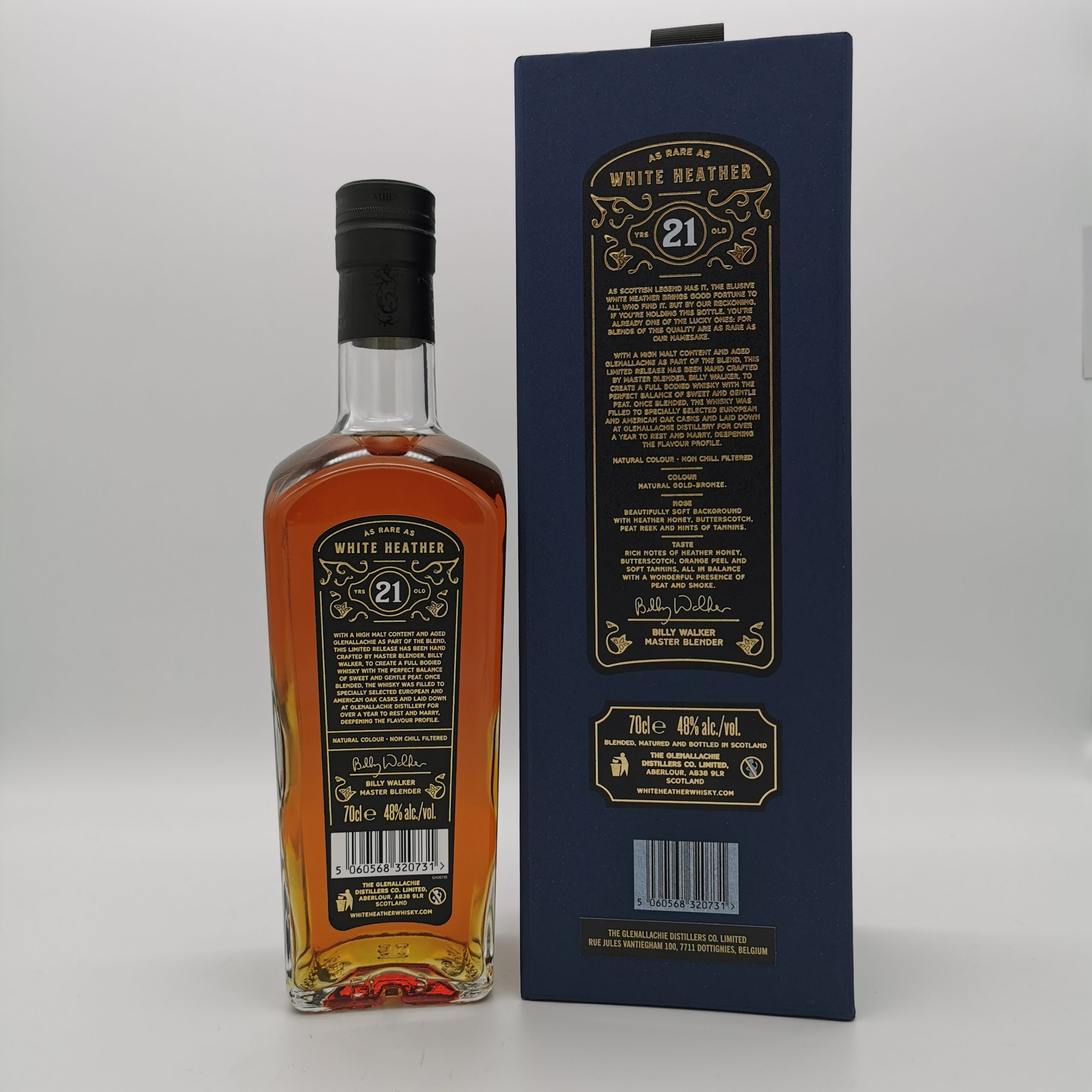 White Heather 21 Jahre Blended Scotch Whisky 48,0%vol. 0,7L – Bild 3