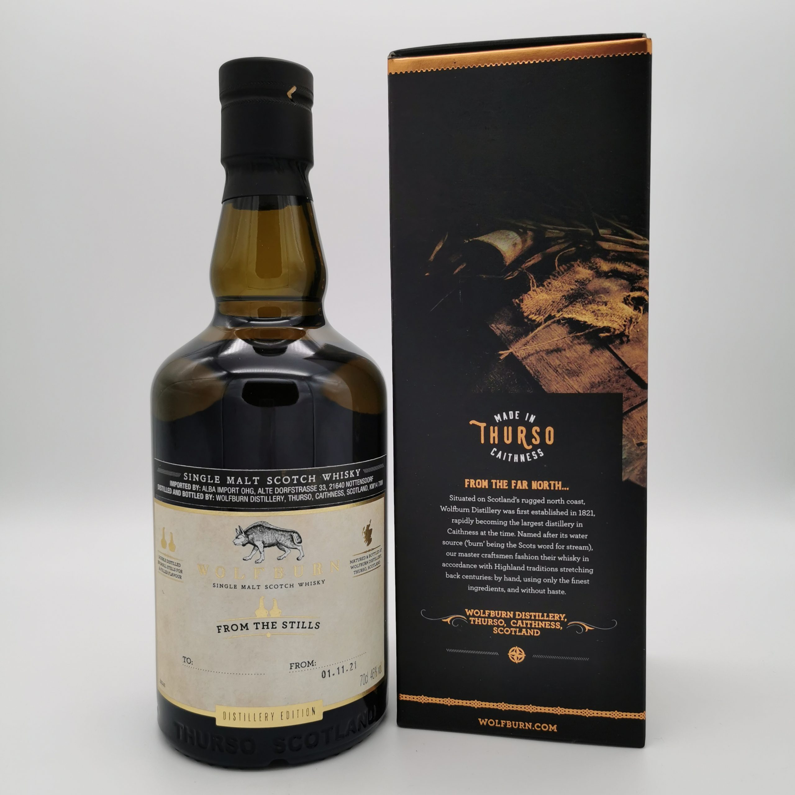 Wolfburn Christmas Edition 2021 46%vol. 0,7L – Bild 3